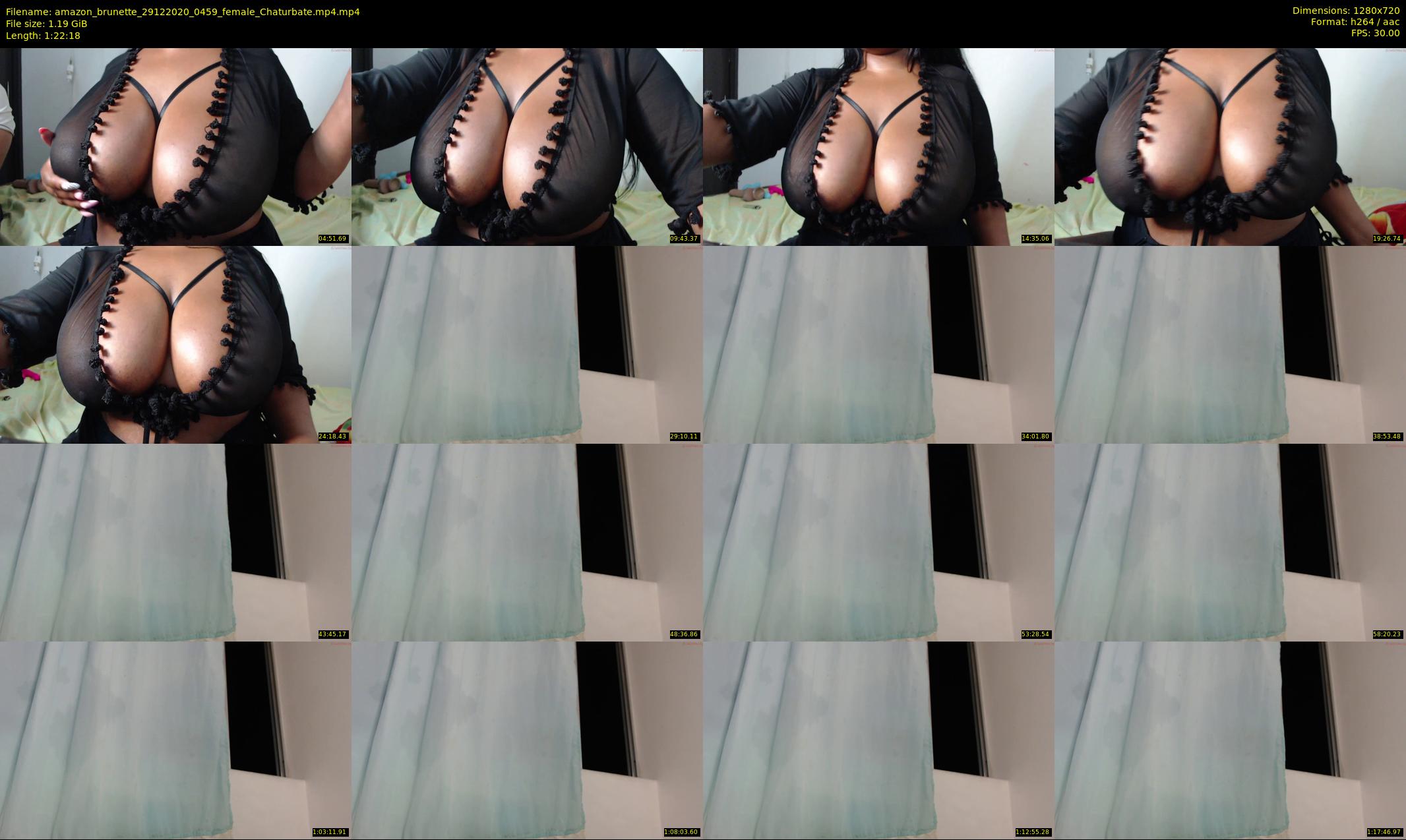 amazon_brunette — 83 minute Chaturbate female cam show recording, 720p, Dec 29, 2020