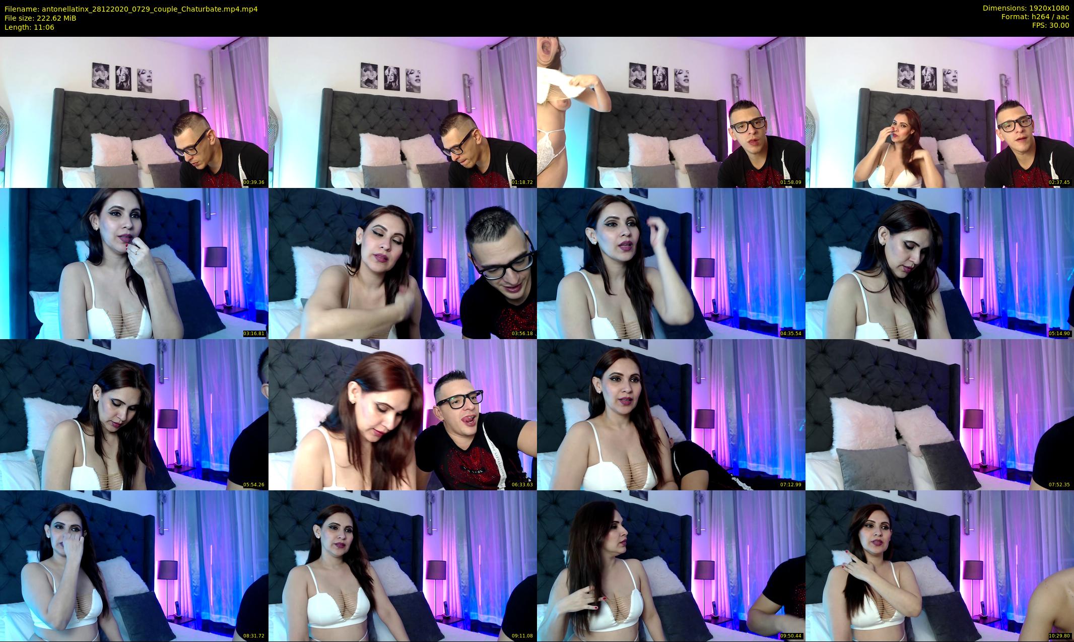 antonellatinx — 12 minute Chaturbate couple cam show recording, 1080p, Dec 28, 2020