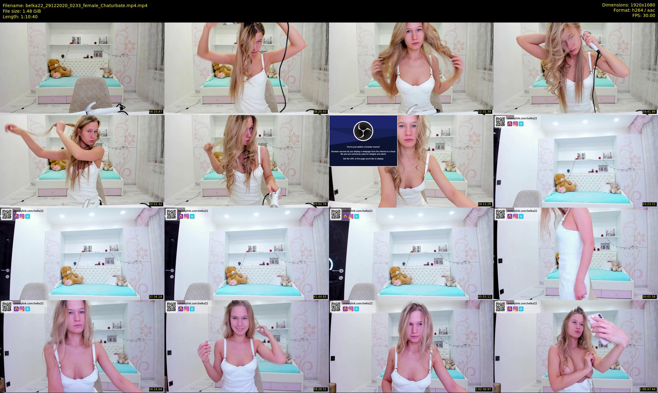 belka22 — 71 minute Chaturbate female cam show recording, 1080p, Dec 29, 2020