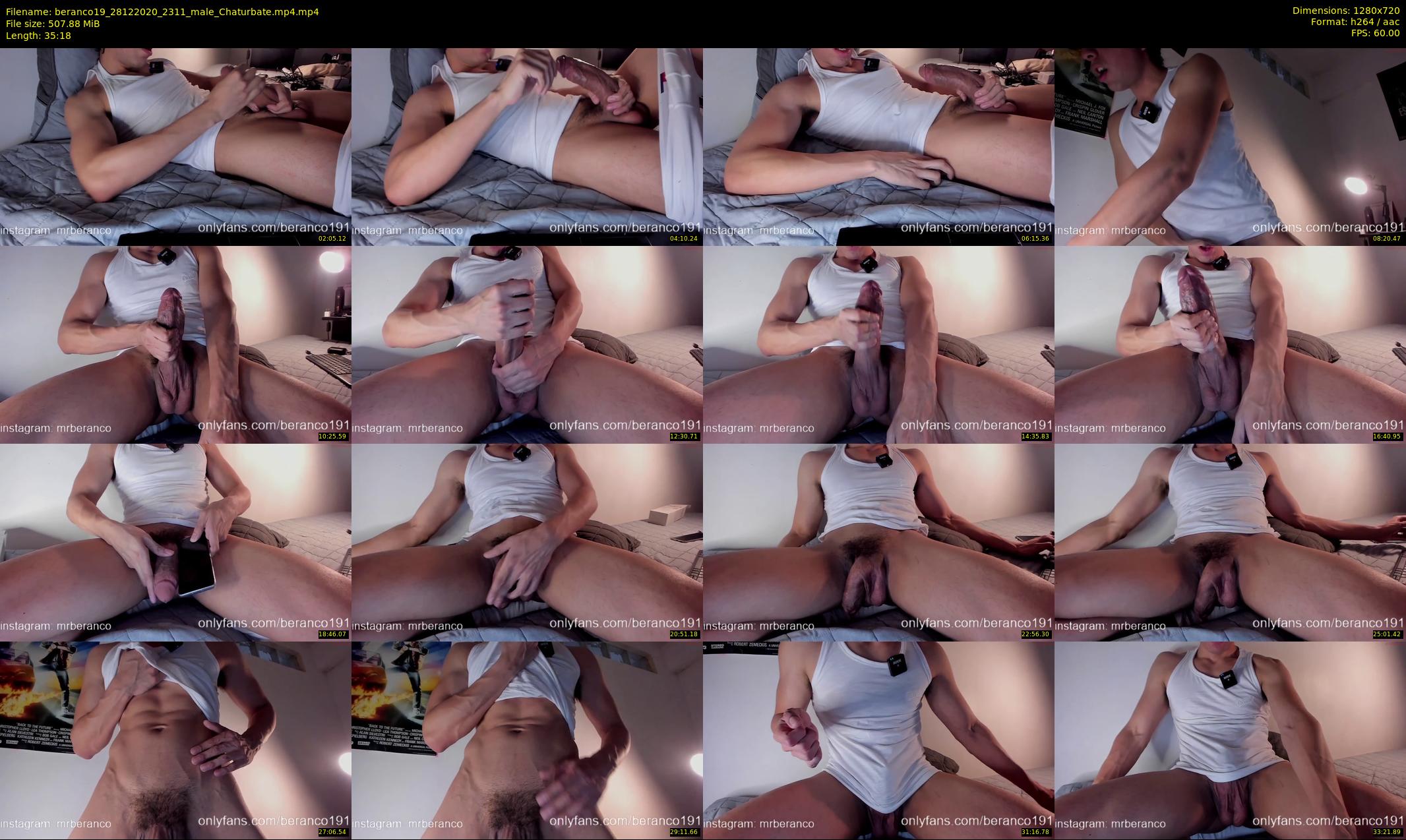 beranco19 — 36 minute Chaturbate male cam show recording, 720p, Dec 28, 2020