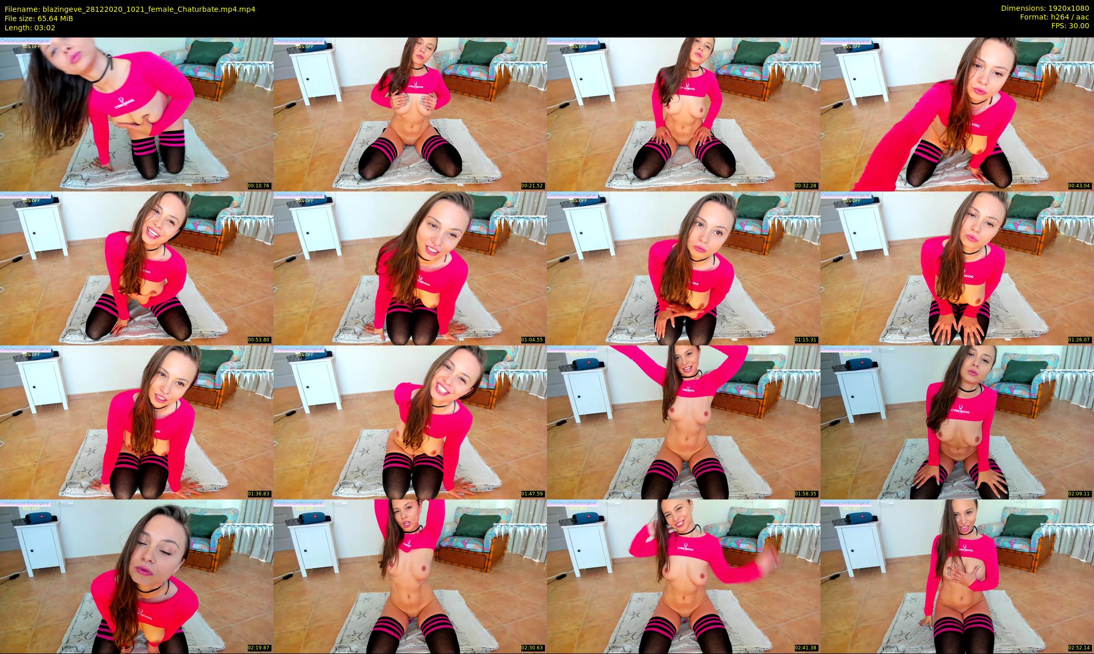 blazingeve — 4 minute Chaturbate female cam show recording, 1080p, Dec 28, 2020