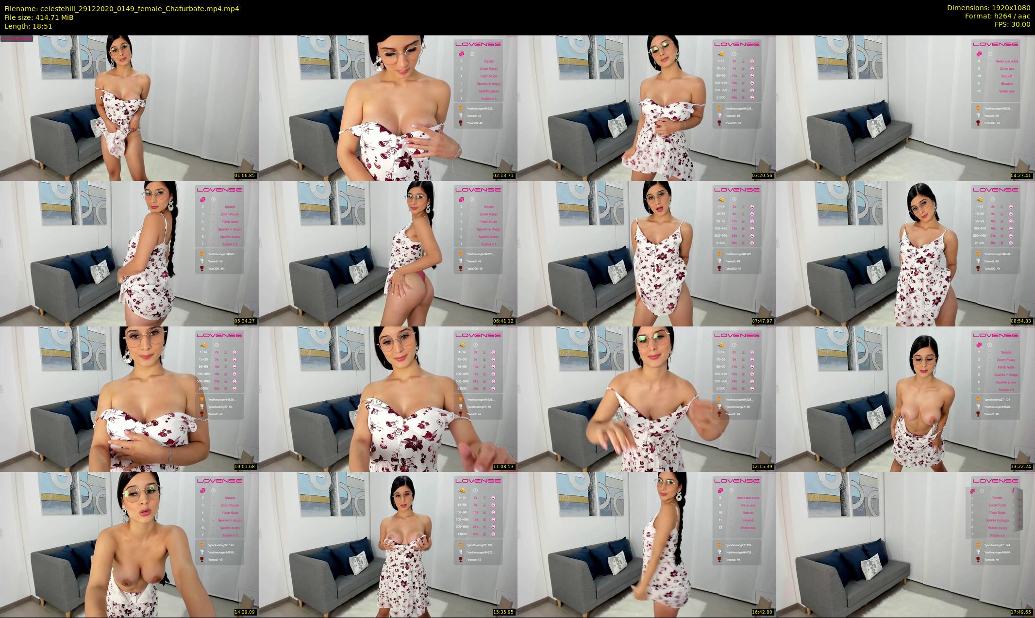 celestehill — 19 minute Chaturbate female cam show recording, 1080p, Dec 29, 2020