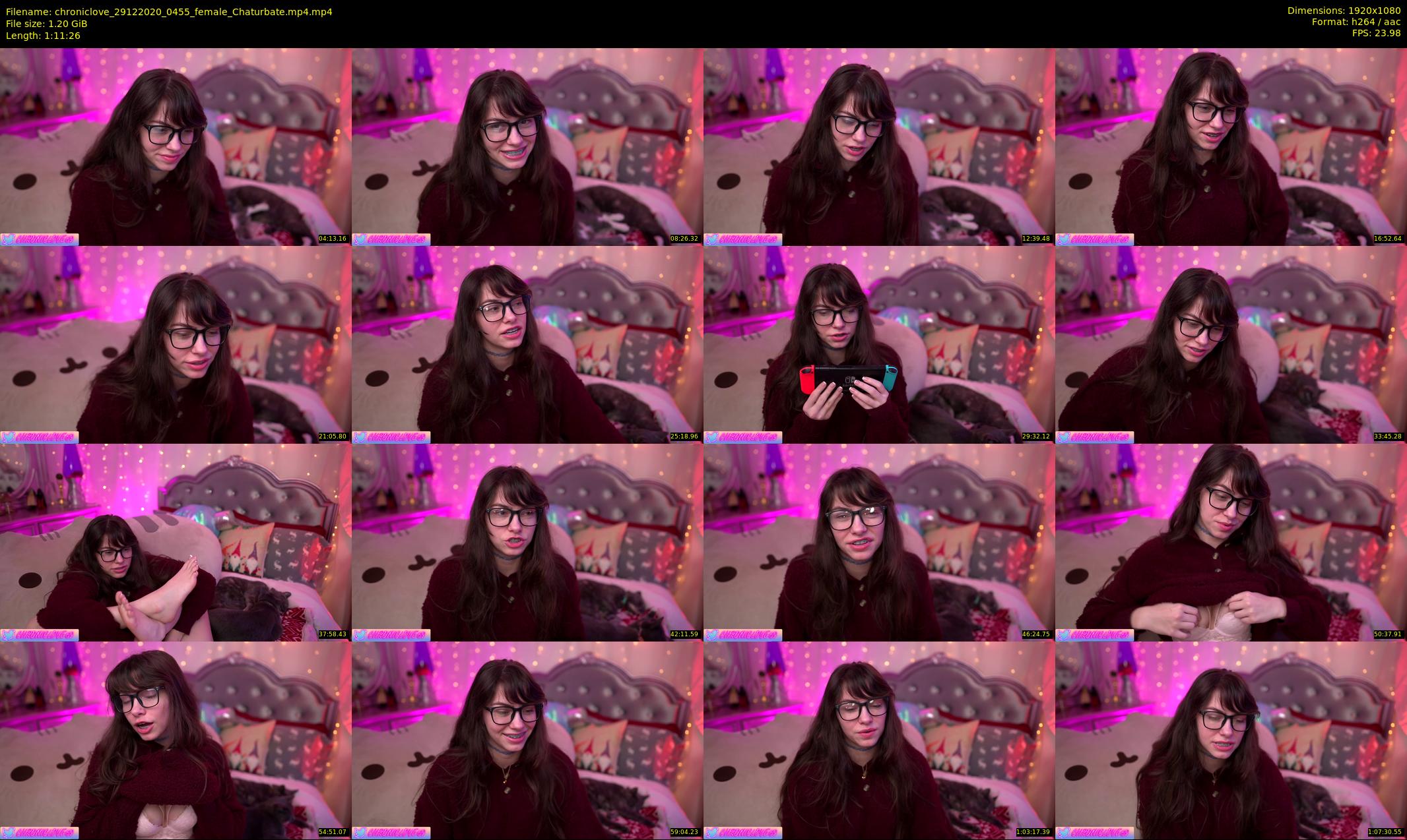 chroniclove — 72 minute Chaturbate female cam show recording, 1080p, Dec 29, 2020