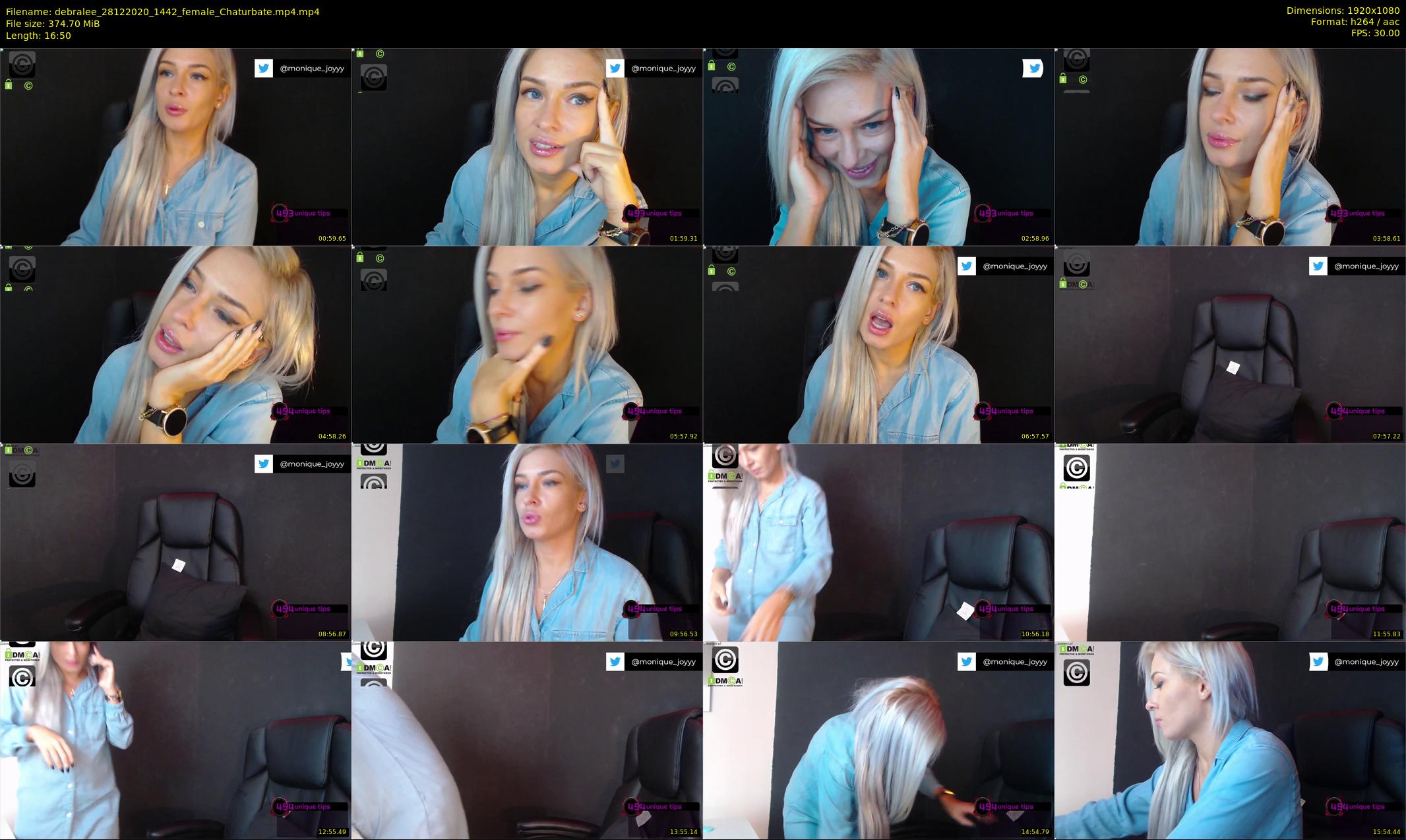 debralee — 17 minute Chaturbate female cam show recording, 1080p, Dec 28, 2020