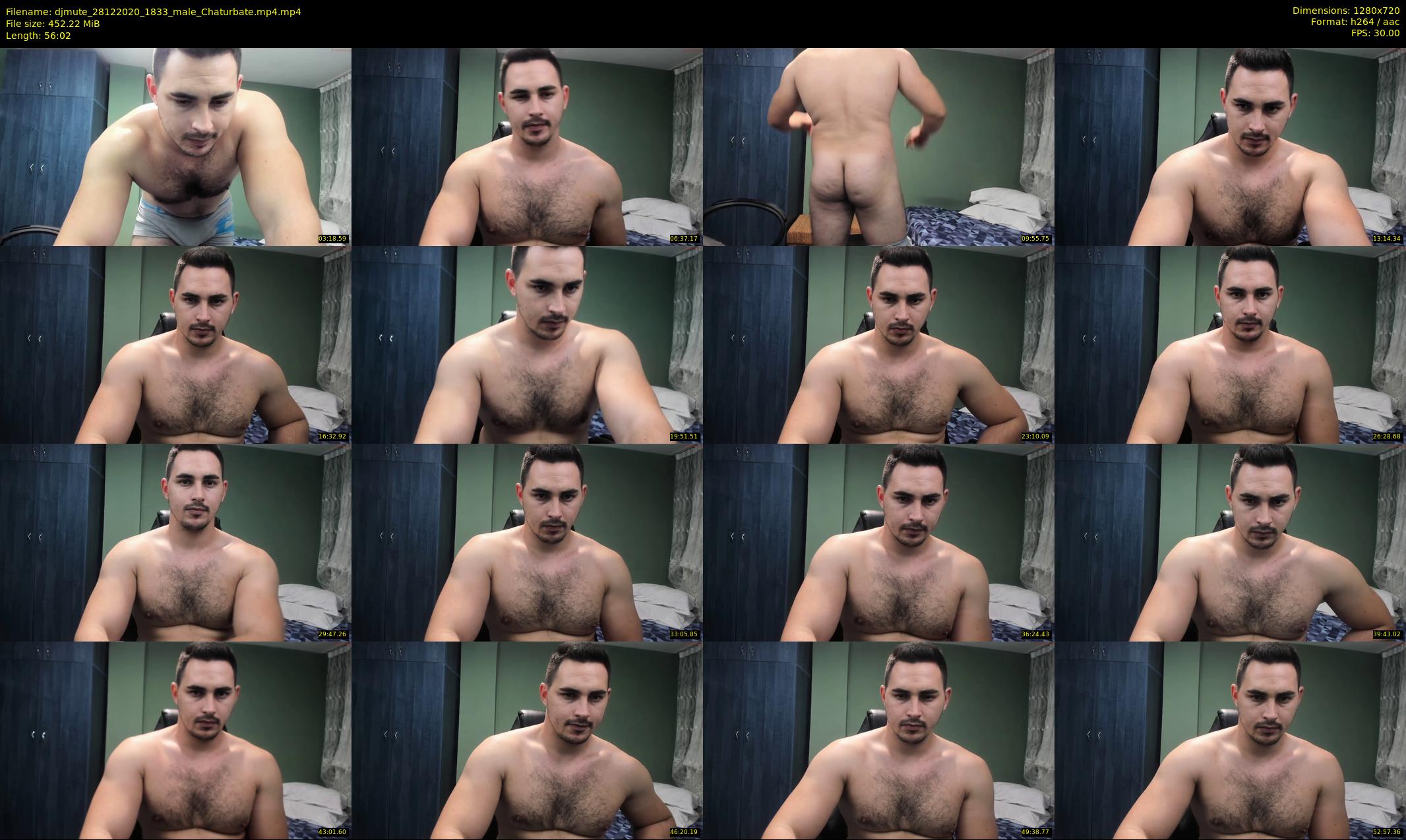 djmute — 57 minute Chaturbate male cam show recording, 720p, Dec 28, 2020