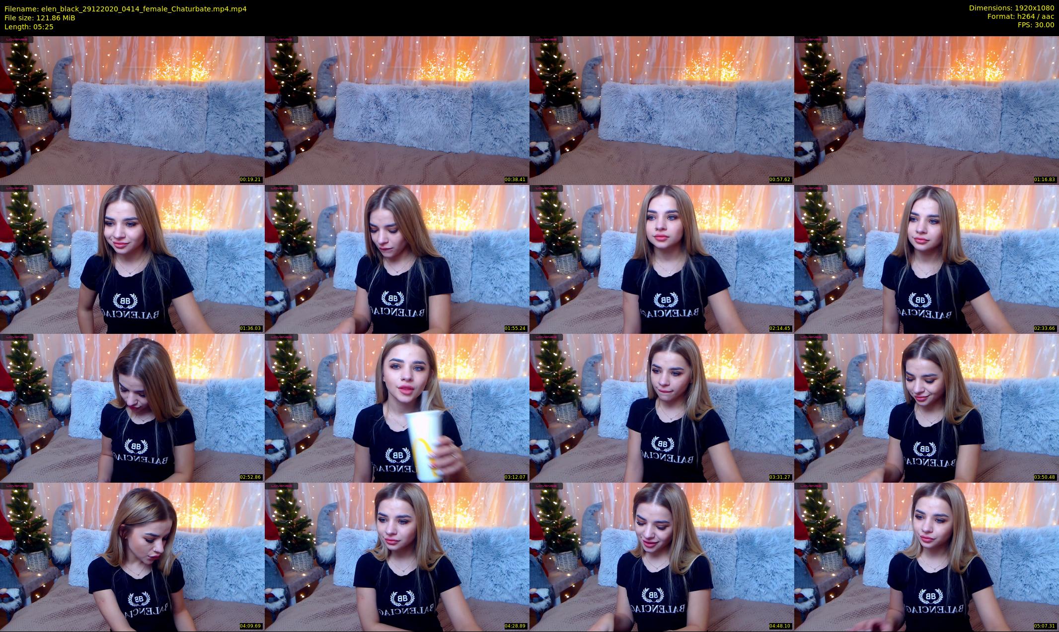 elen_black — 6 minute Chaturbate female cam show recording, 1080p, Dec 29, 2020