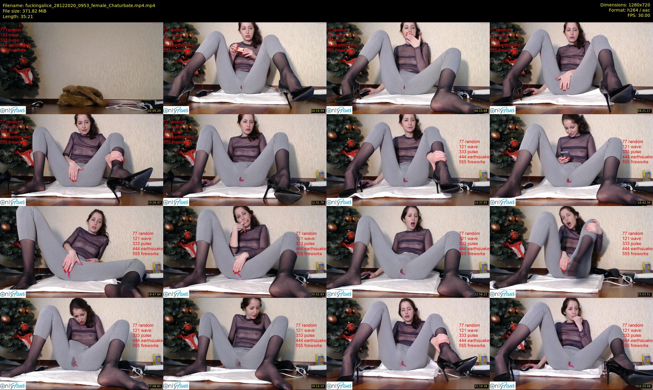 fuckingalice — 36 minute Chaturbate female cam show recording, 720p, Dec 28, 2020