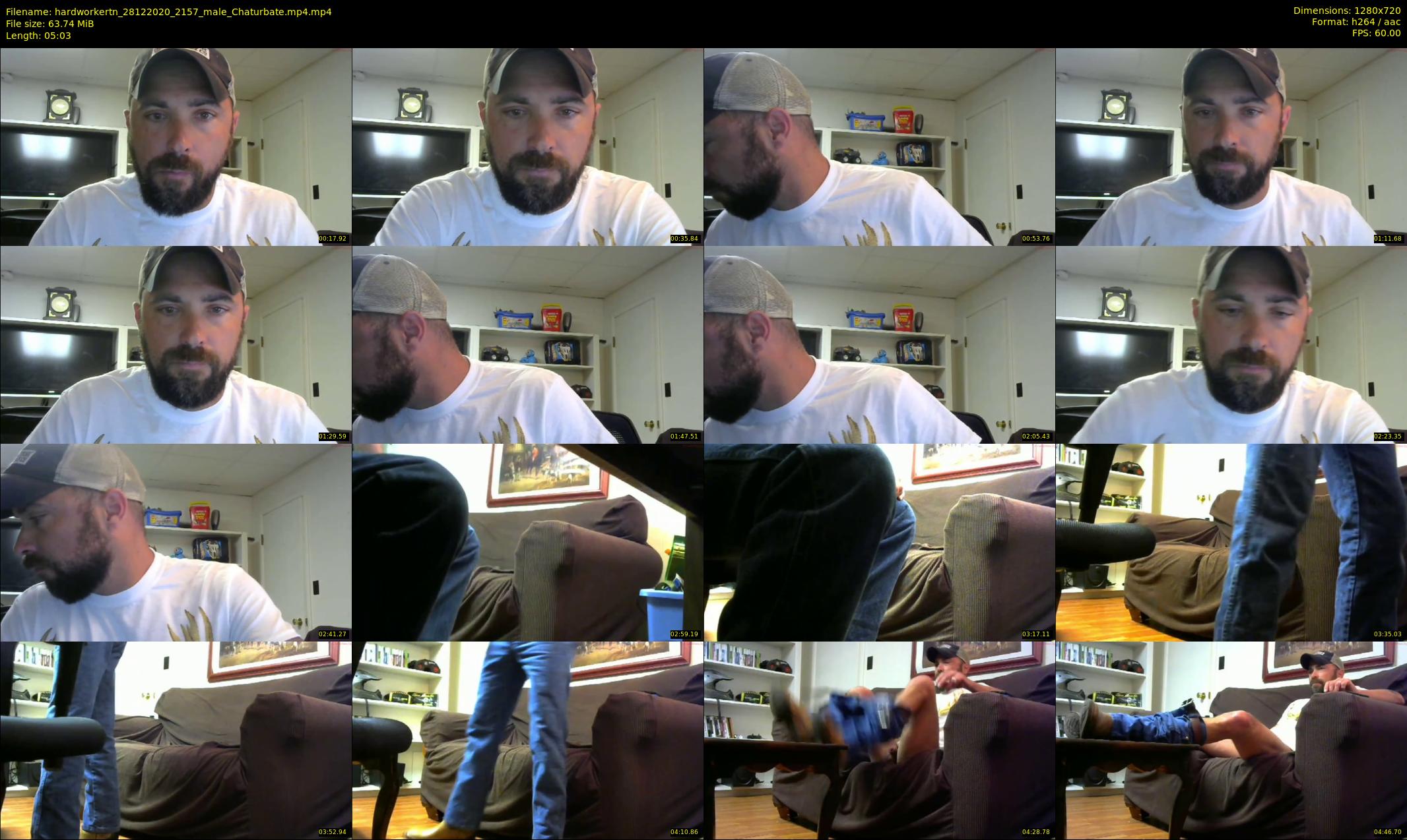 hardworkertn — 6 minute Chaturbate male cam show recording, 720p, Dec 28, 2020