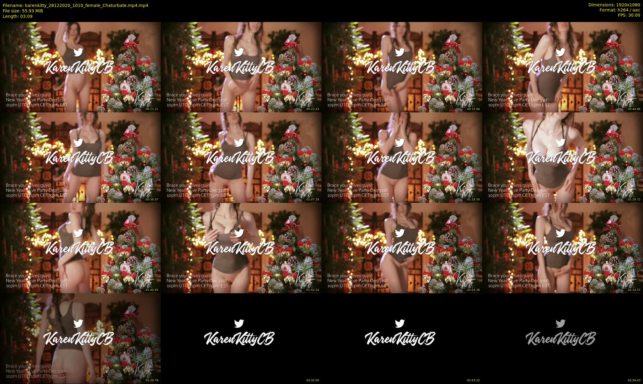 karenkitty — 4 minute Chaturbate female cam show recording, 1080p, Dec 28, 2020