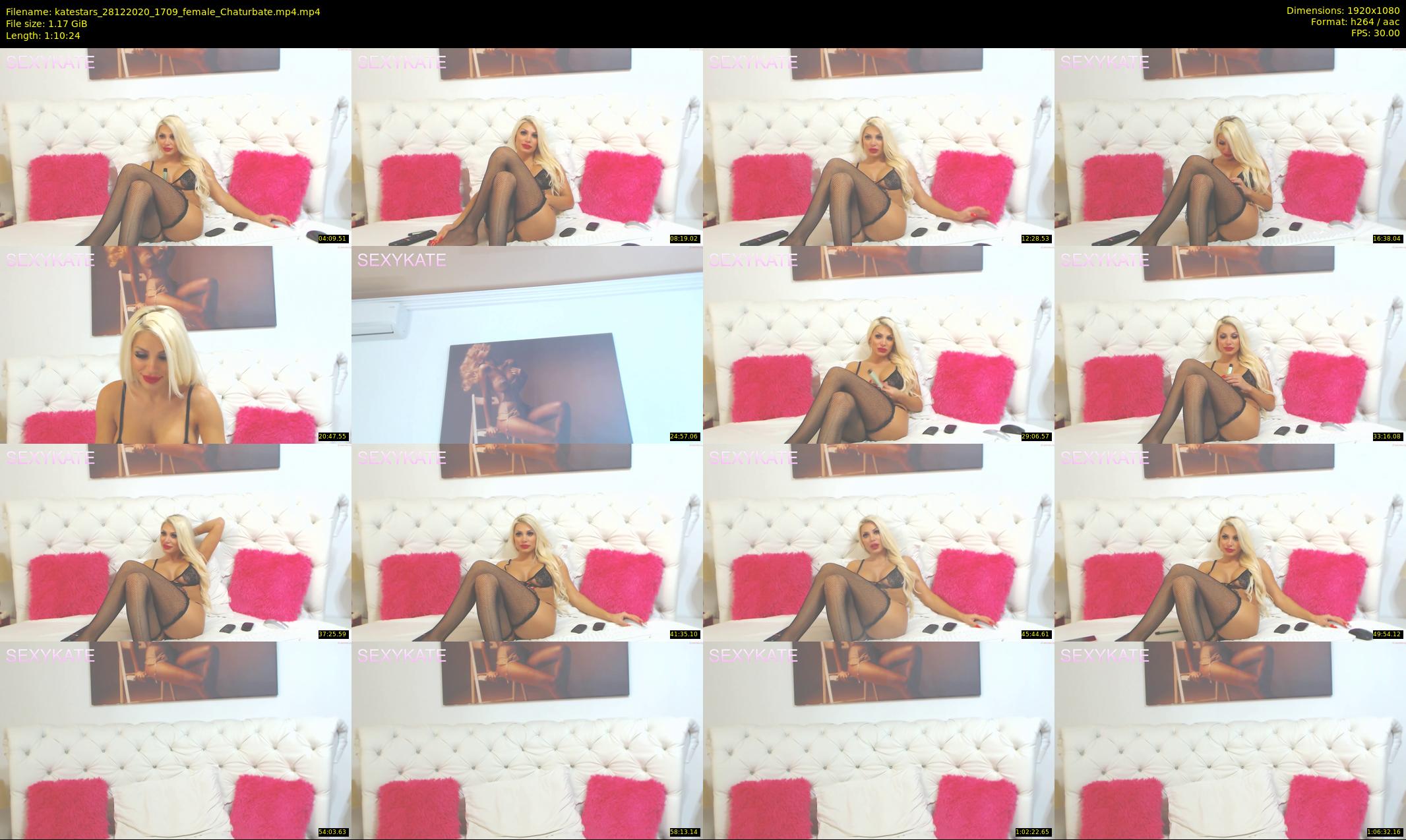 katestars — 71 minute Chaturbate female cam show recording, 1080p, Dec 28, 2020