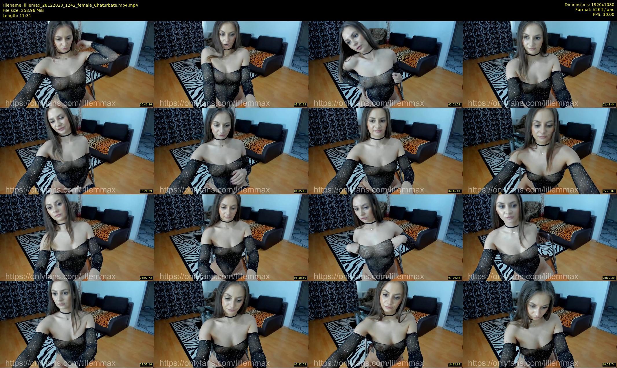 lillemax — 12 minute Chaturbate female cam show recording, 1080p, Dec 28, 2020