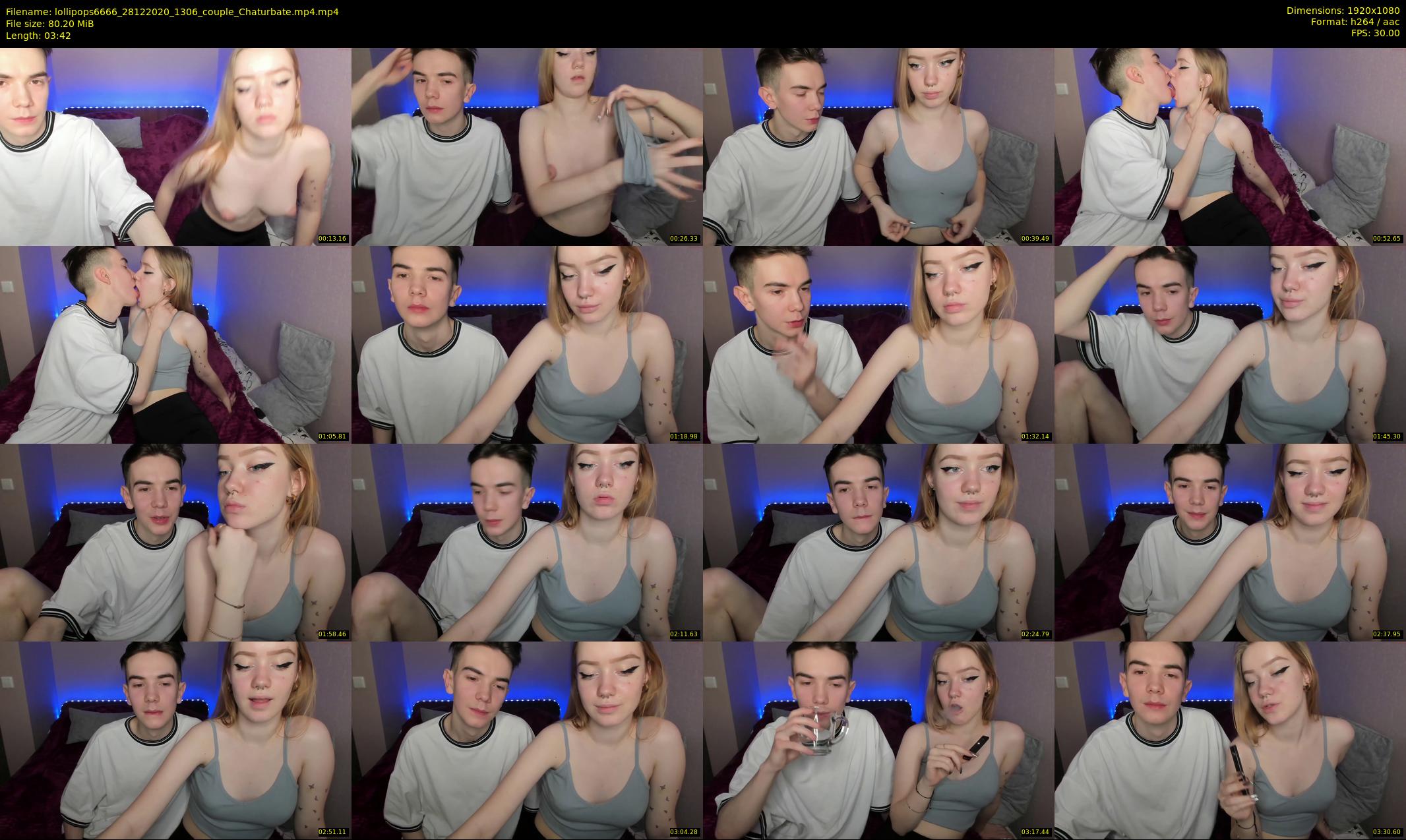 lollipops6666 — 4 minute Chaturbate couple cam show recording, 1080p, Dec 28, 2020