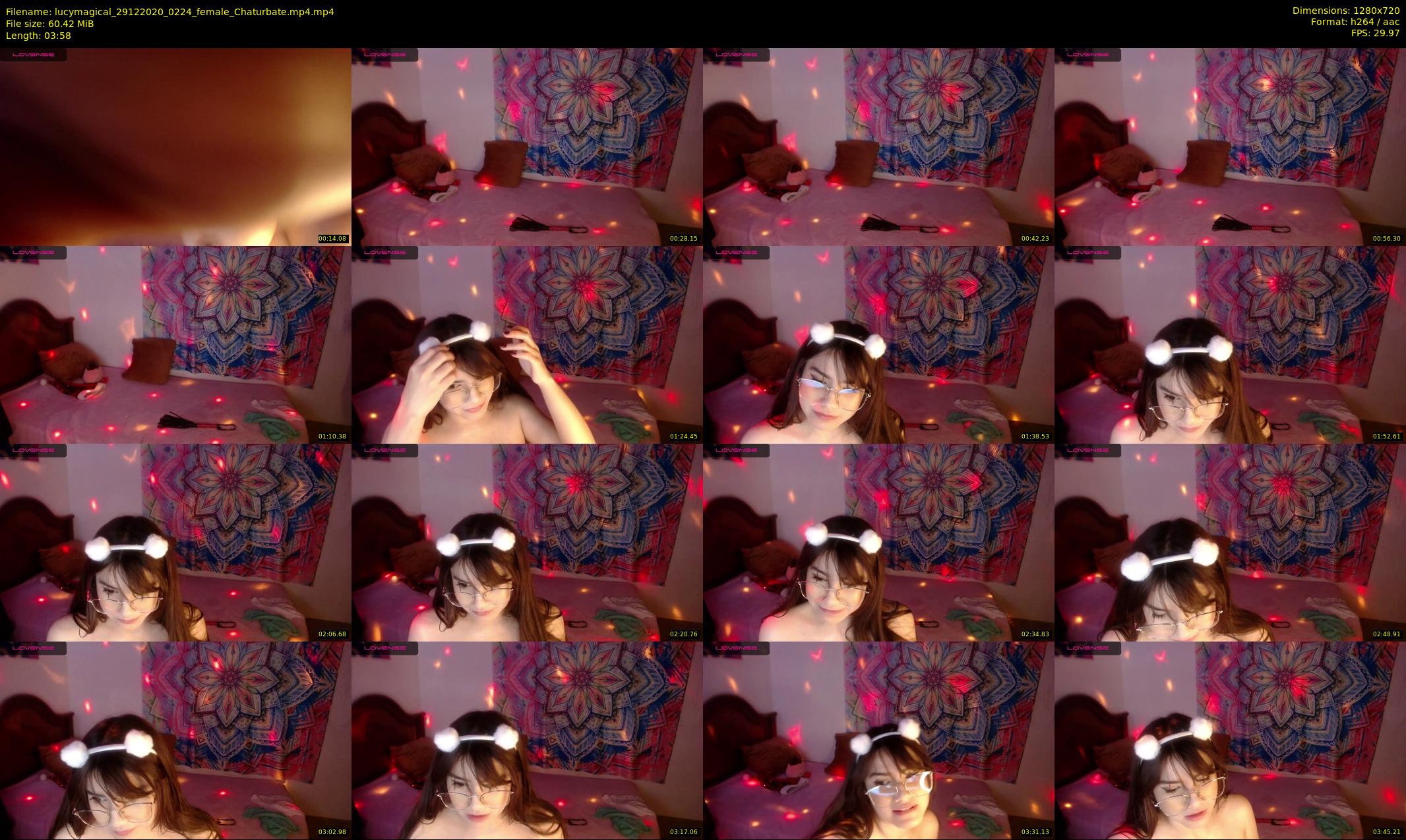 lucymagical — 4 minute Chaturbate female cam show recording, 720p, Dec 29, 2020