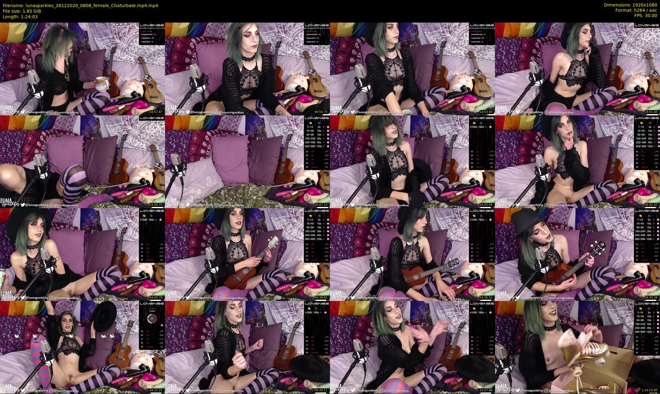 lunasparkles — 85 minute Chaturbate female cam show recording, 1080p, Dec 28, 2020