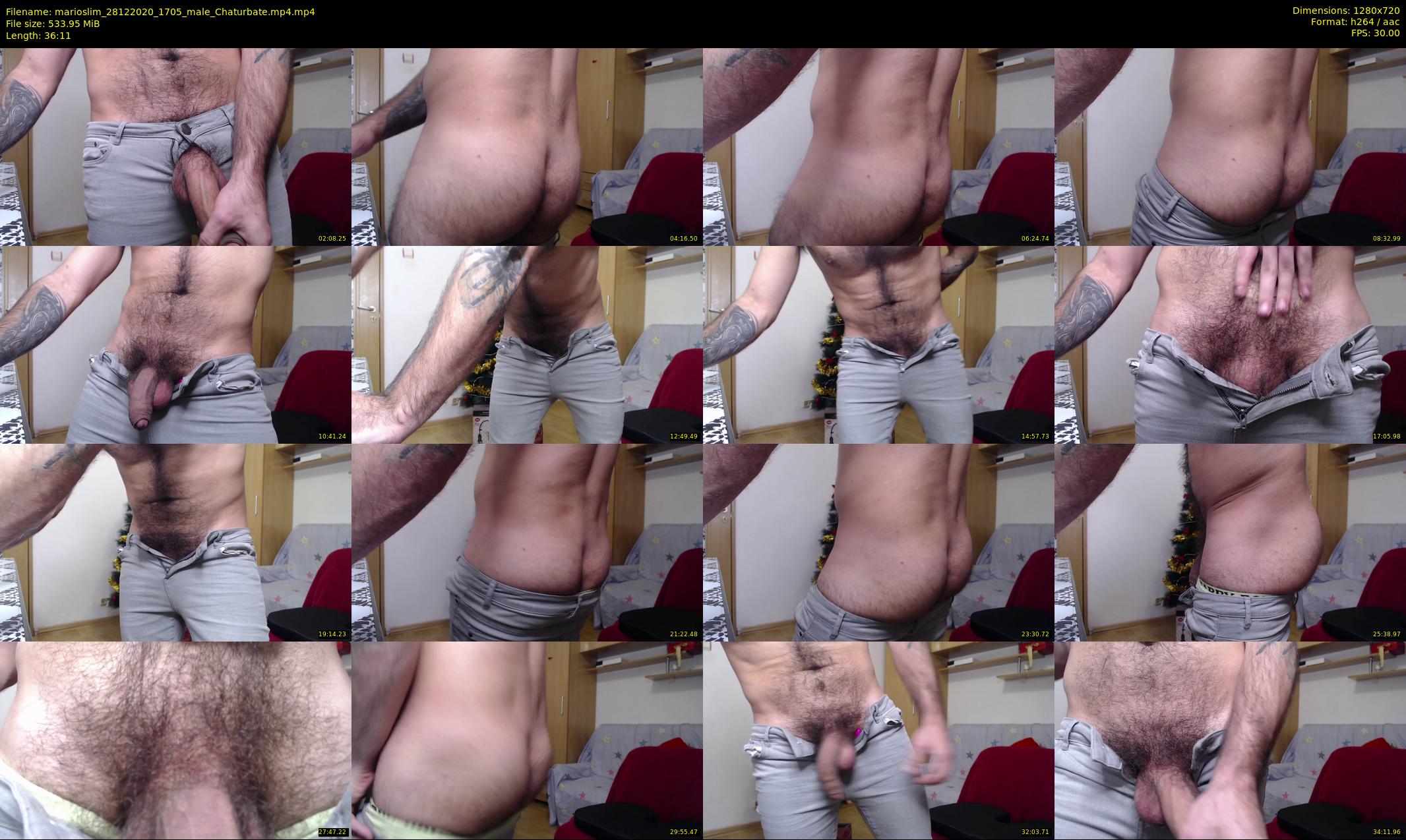 marioslim — 37 minute Chaturbate male cam show recording, 720p, Dec 28, 2020