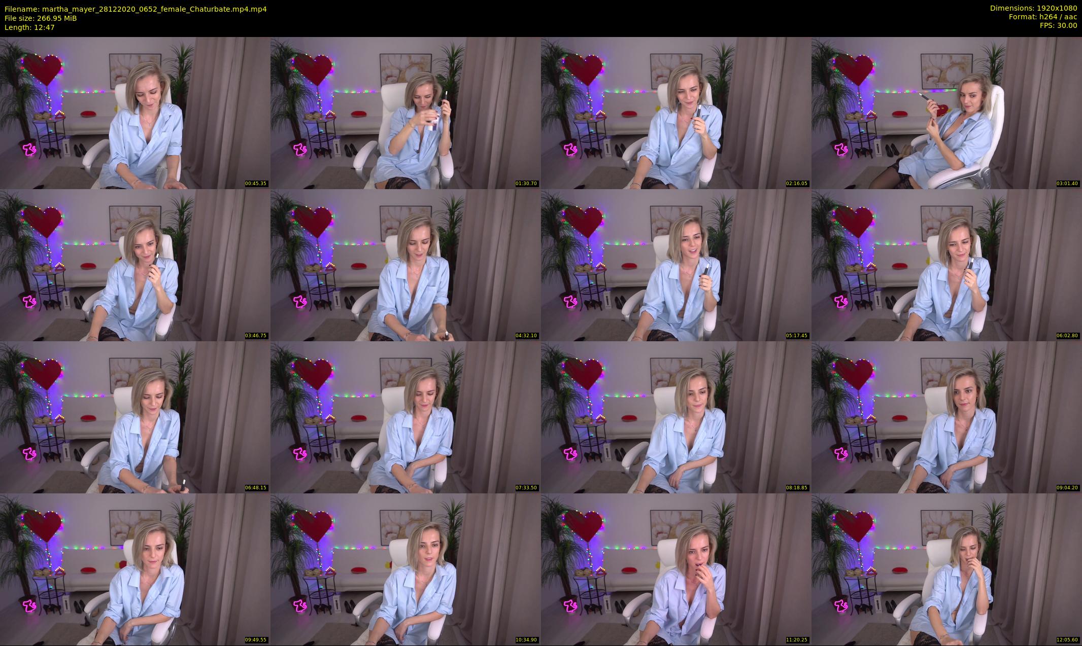 martha_mayer — 13 minute Chaturbate female cam show recording, 1080p, Dec 28, 2020