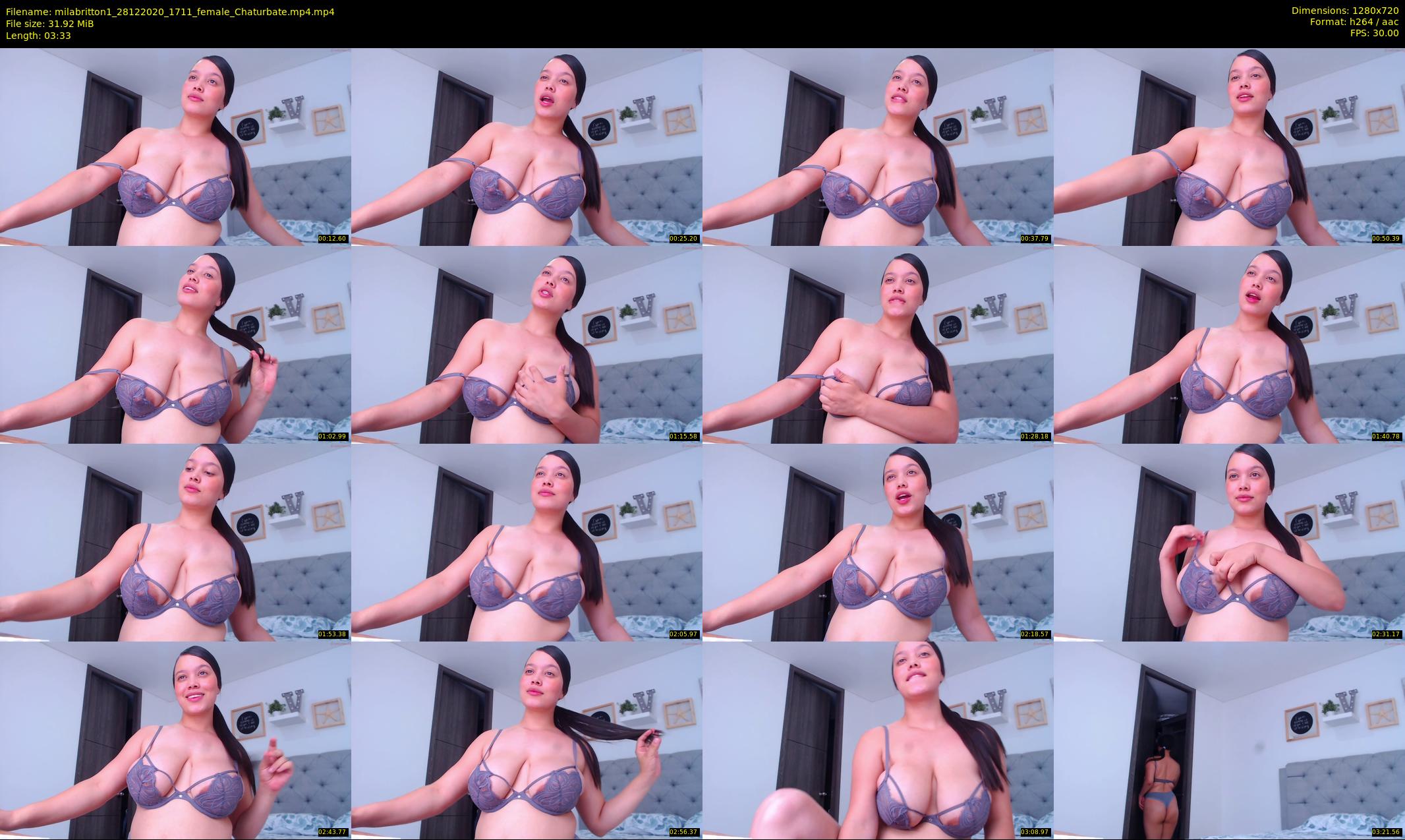 milabritton1 — 4 minute Chaturbate female cam show recording, 720p, Dec 28, 2020