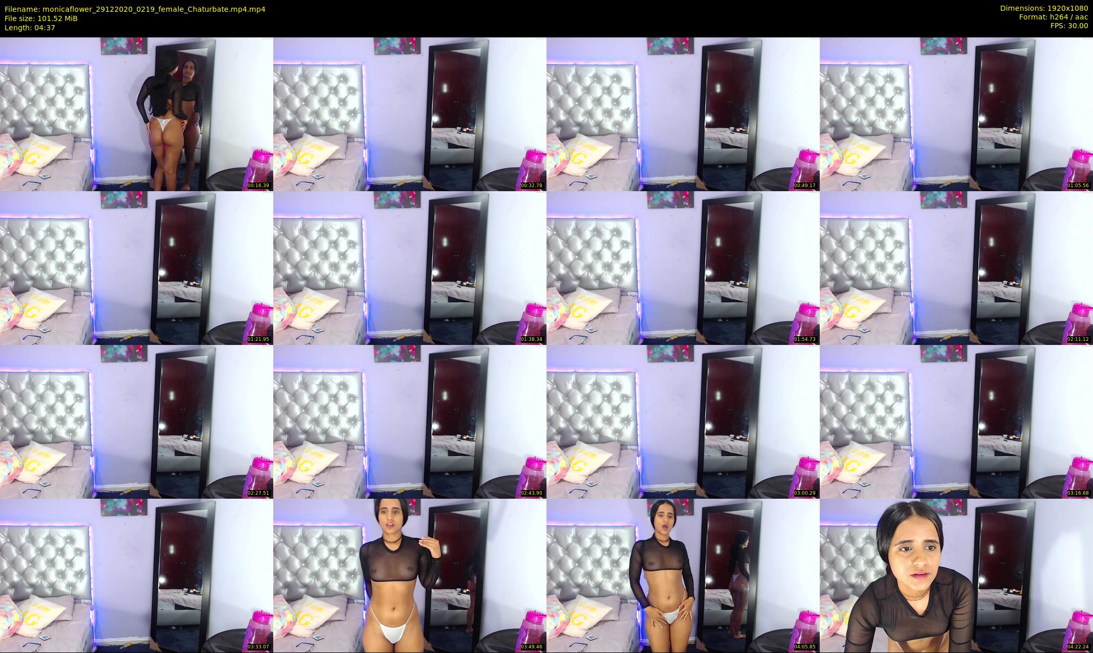 monicaflower — 5 minute Chaturbate female cam show recording, 1080p, Dec 29, 2020