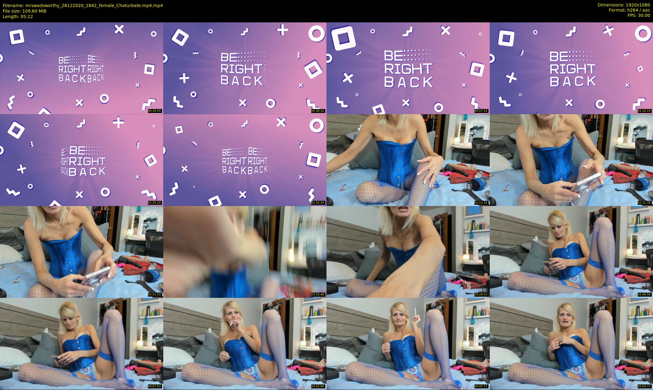 mrswadsworthy — 6 minute Chaturbate female cam show recording, 1080p, Dec 28, 2020