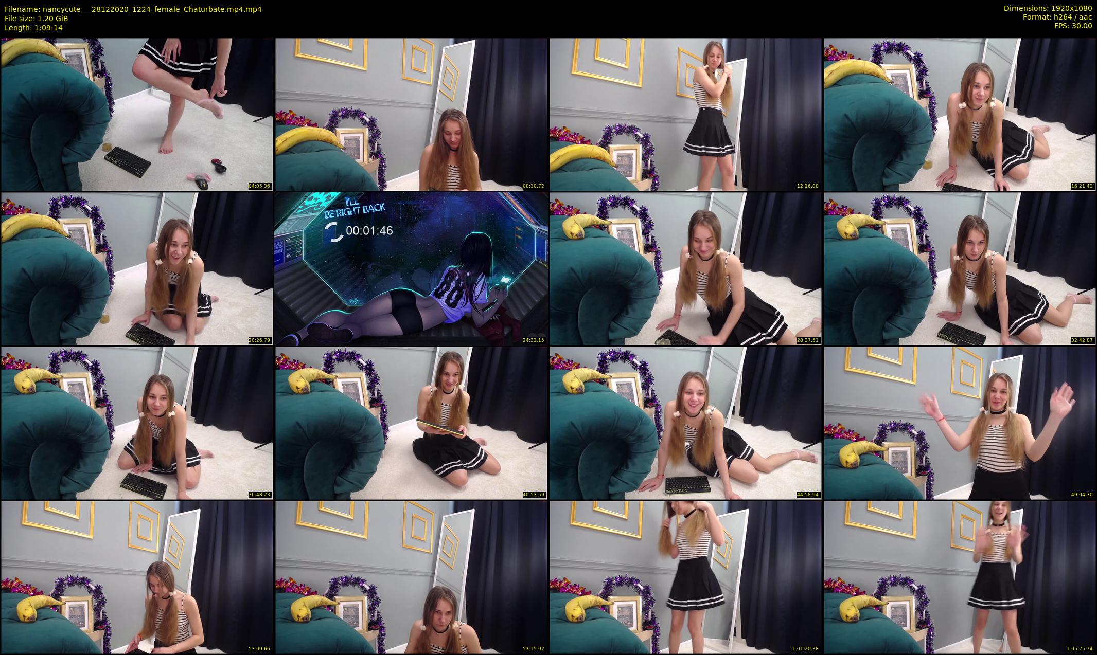 nancycute__ — 70 minute Chaturbate female cam show recording, 1080p, Dec 28, 2020