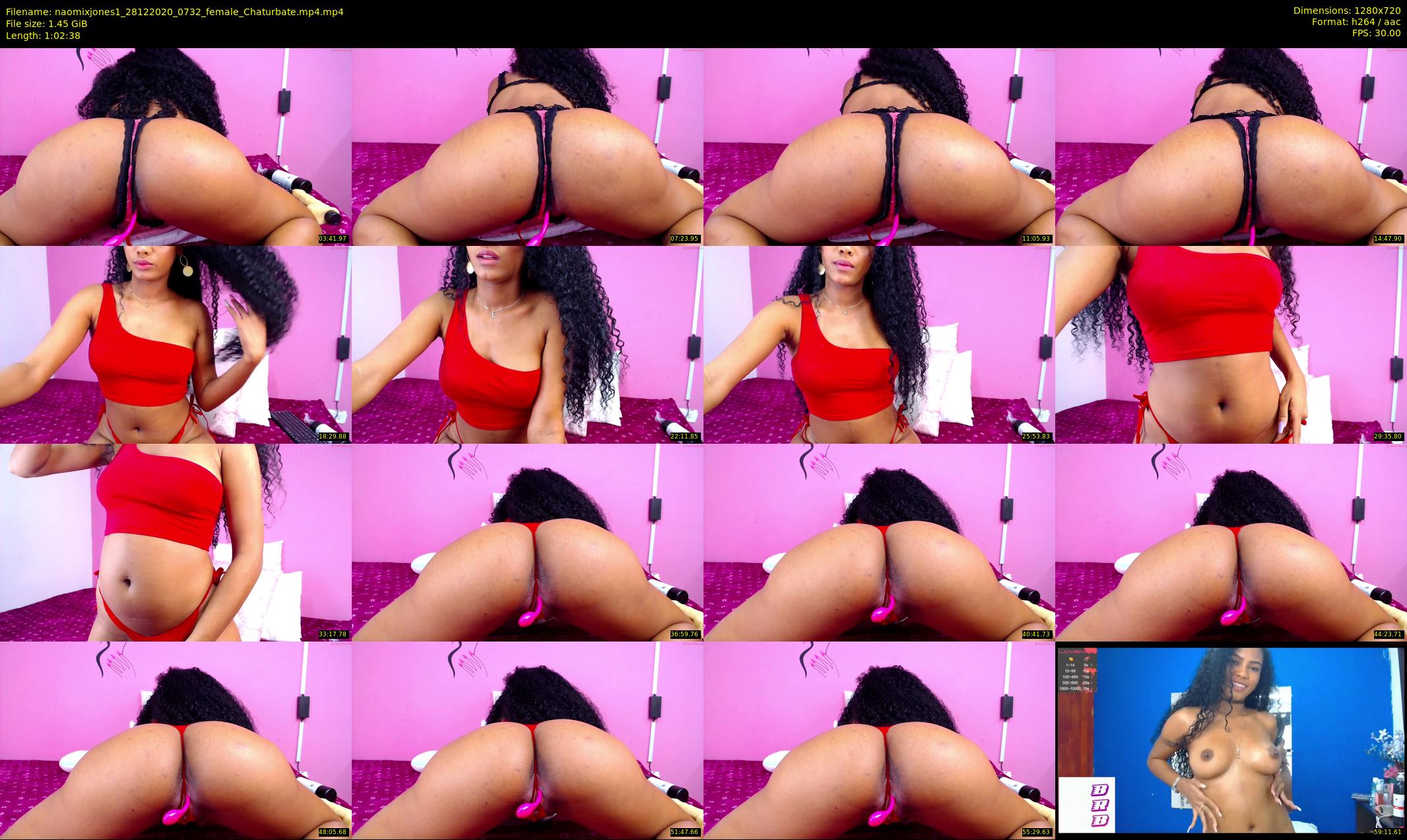 naomixjones1 — 63 minute Chaturbate female cam show recording, 720p, Dec 28, 2020
