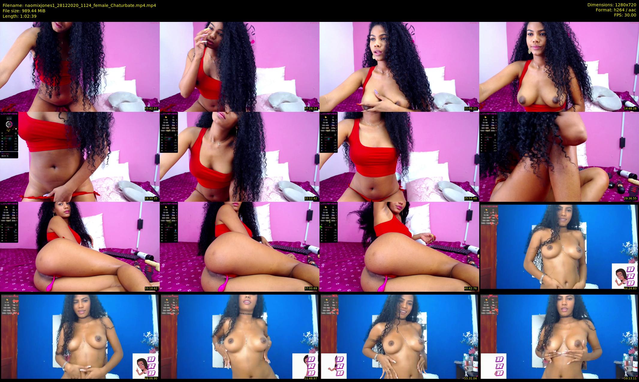 naomixjones1 — 63 minute Chaturbate female cam show recording, 720p, Dec 28, 2020