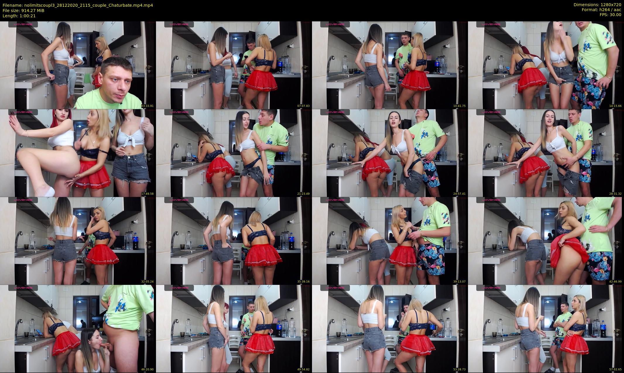 nolimitscoupl3 — 61 minute Chaturbate couple cam show recording, 720p, Dec 28, 2020