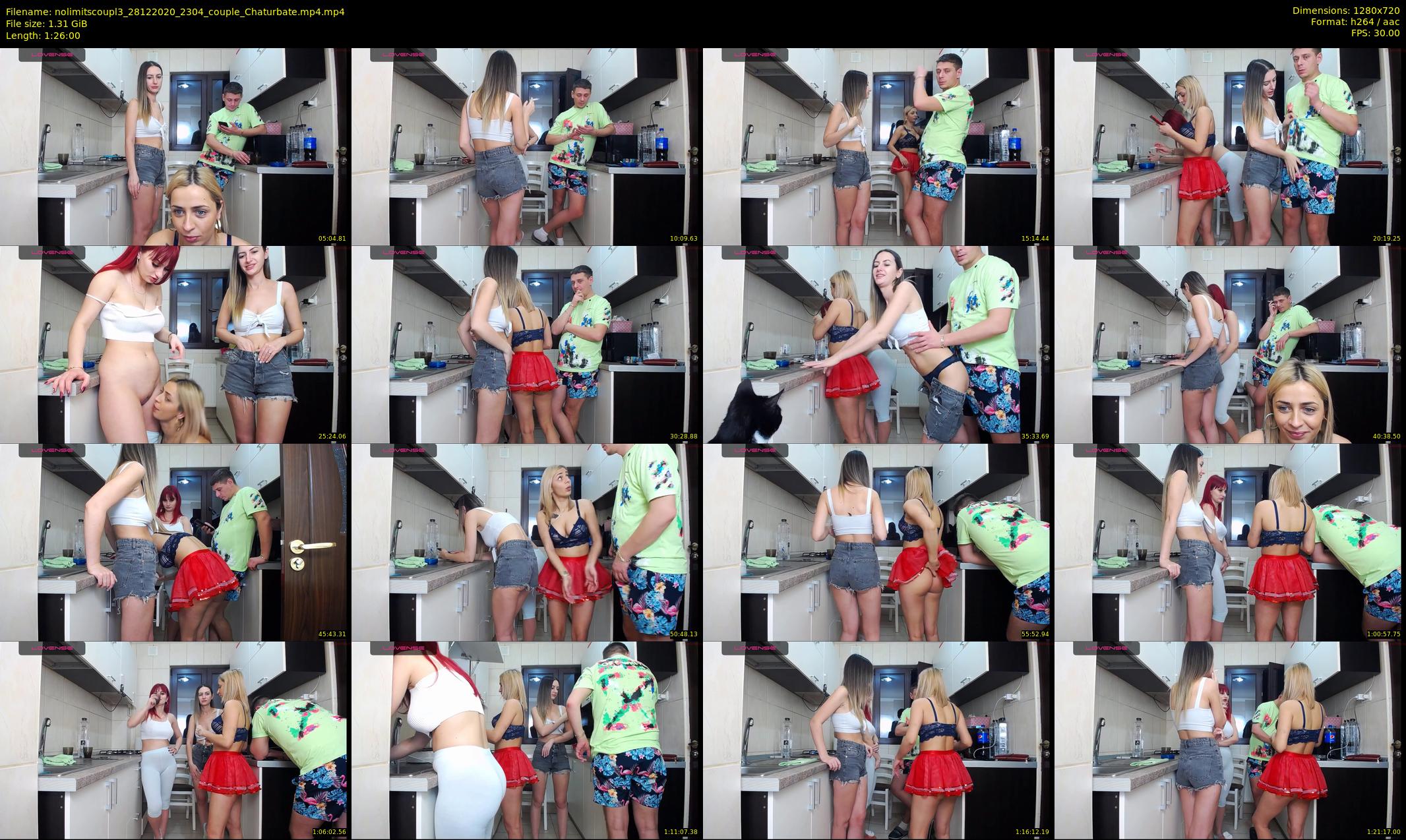 nolimitscoupl3 — 86 minute Chaturbate couple cam show recording, 720p, Dec 28, 2020