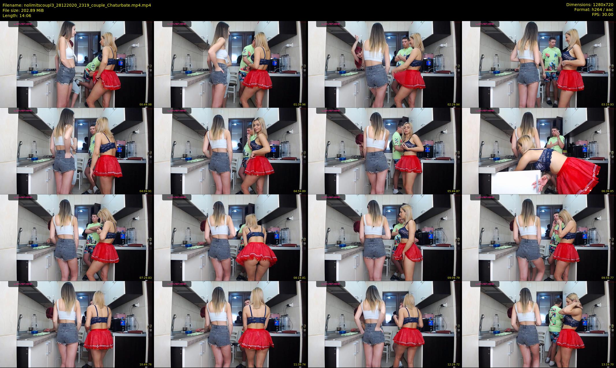 nolimitscoupl3 — 15 minute Chaturbate couple cam show recording, 720p, Dec 28, 2020