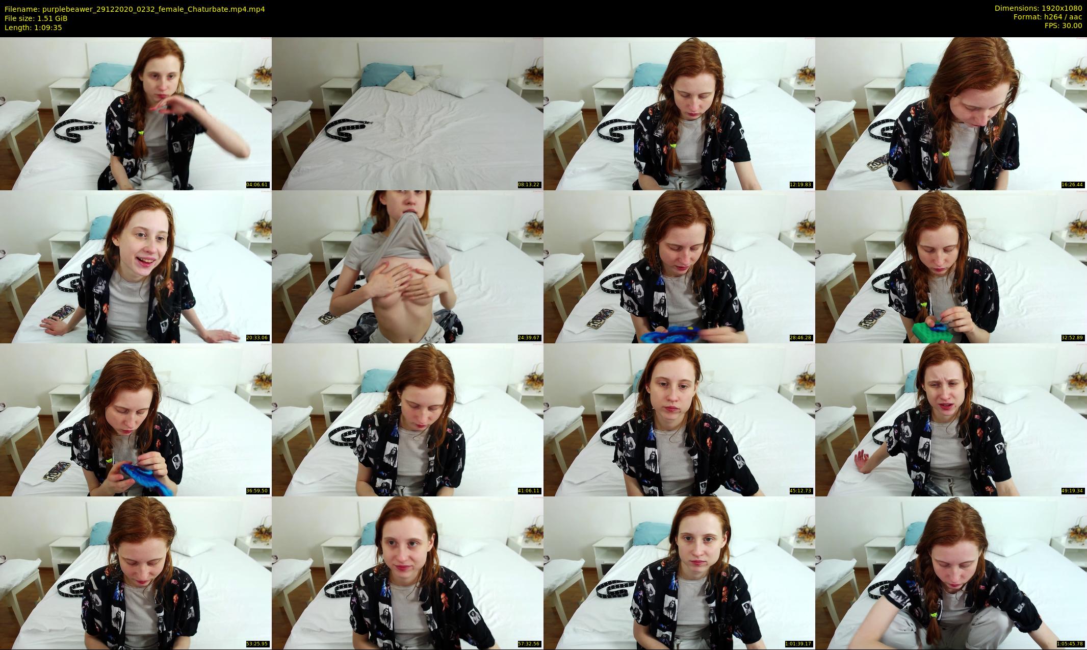 purplebeawer — 70 minute Chaturbate female cam show recording, 1080p, Dec 29, 2020