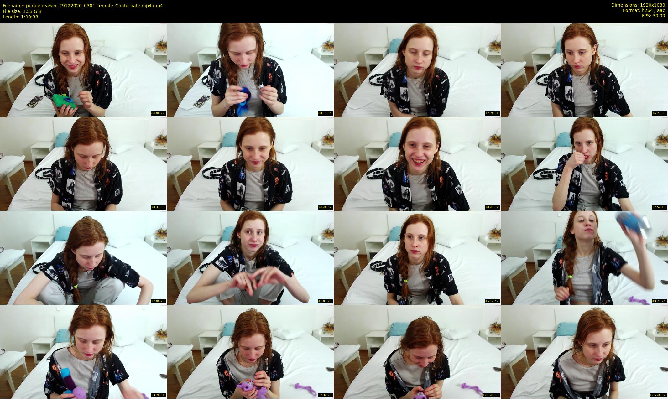 purplebeawer — 70 minute Chaturbate female cam show recording, 1080p, Dec 29, 2020