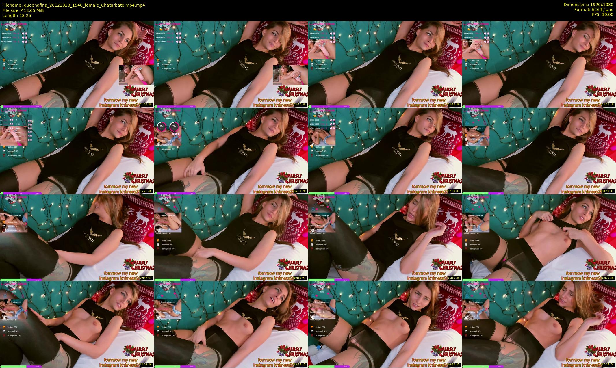 queenafina — 19 minute Chaturbate female cam show recording, 1080p, Dec 28, 2020