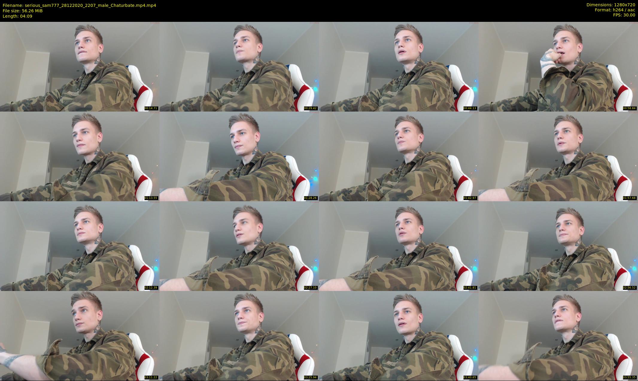 serious_sam777 — 5 minute Chaturbate male cam show recording, 720p, Dec 28, 2020
