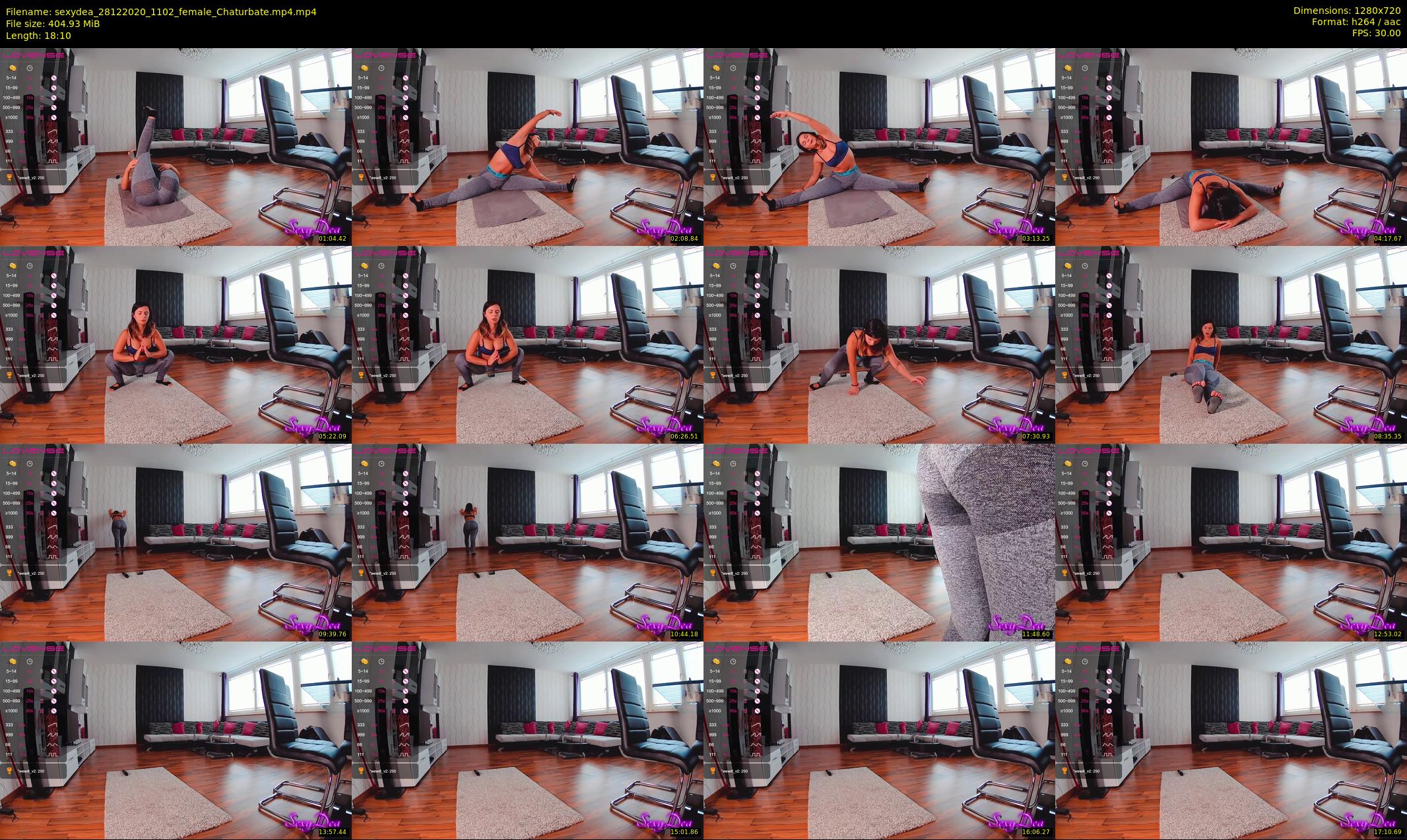 sexydea — 19 minute Chaturbate female cam show recording, 720p, Dec 28, 2020