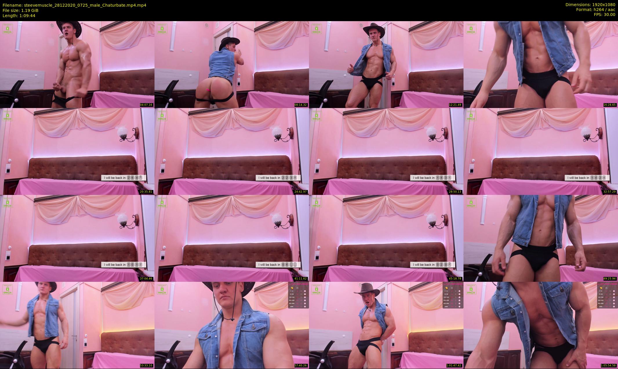 steevemuscle — 70 minute Chaturbate male cam show recording, 1080p, Dec 28, 2020