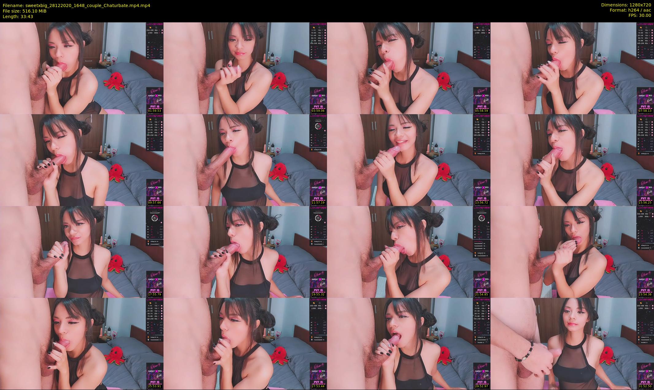 sweetxbig — 34 minute Chaturbate couple cam show recording, 720p, Dec 28, 2020