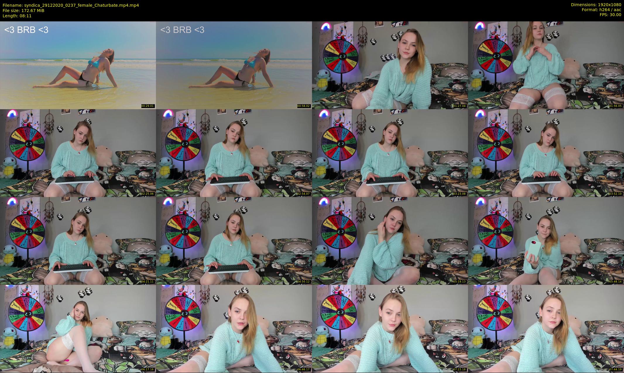 syndica — 9 minute Chaturbate female cam show recording, 1080p, Dec 29, 2020