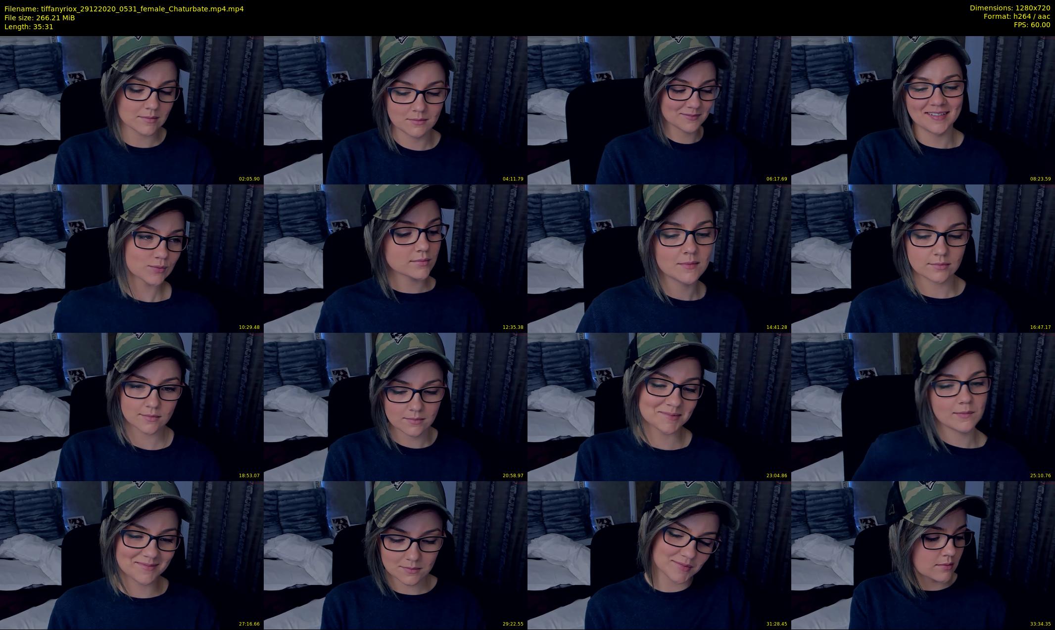 tiffanyriox — 36 minute Chaturbate female cam show recording, 720p, Dec 29, 2020