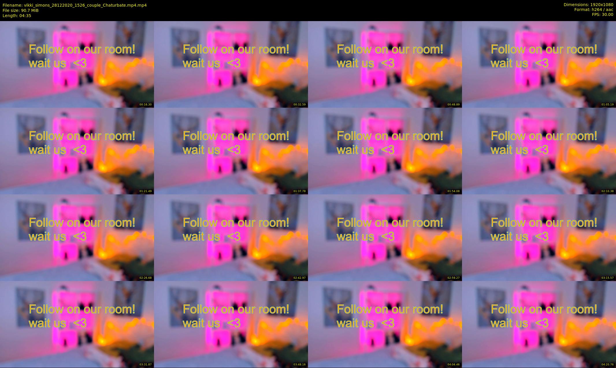 vikki_simons — 5 minute Chaturbate couple cam show recording, 1080p, Dec 28, 2020