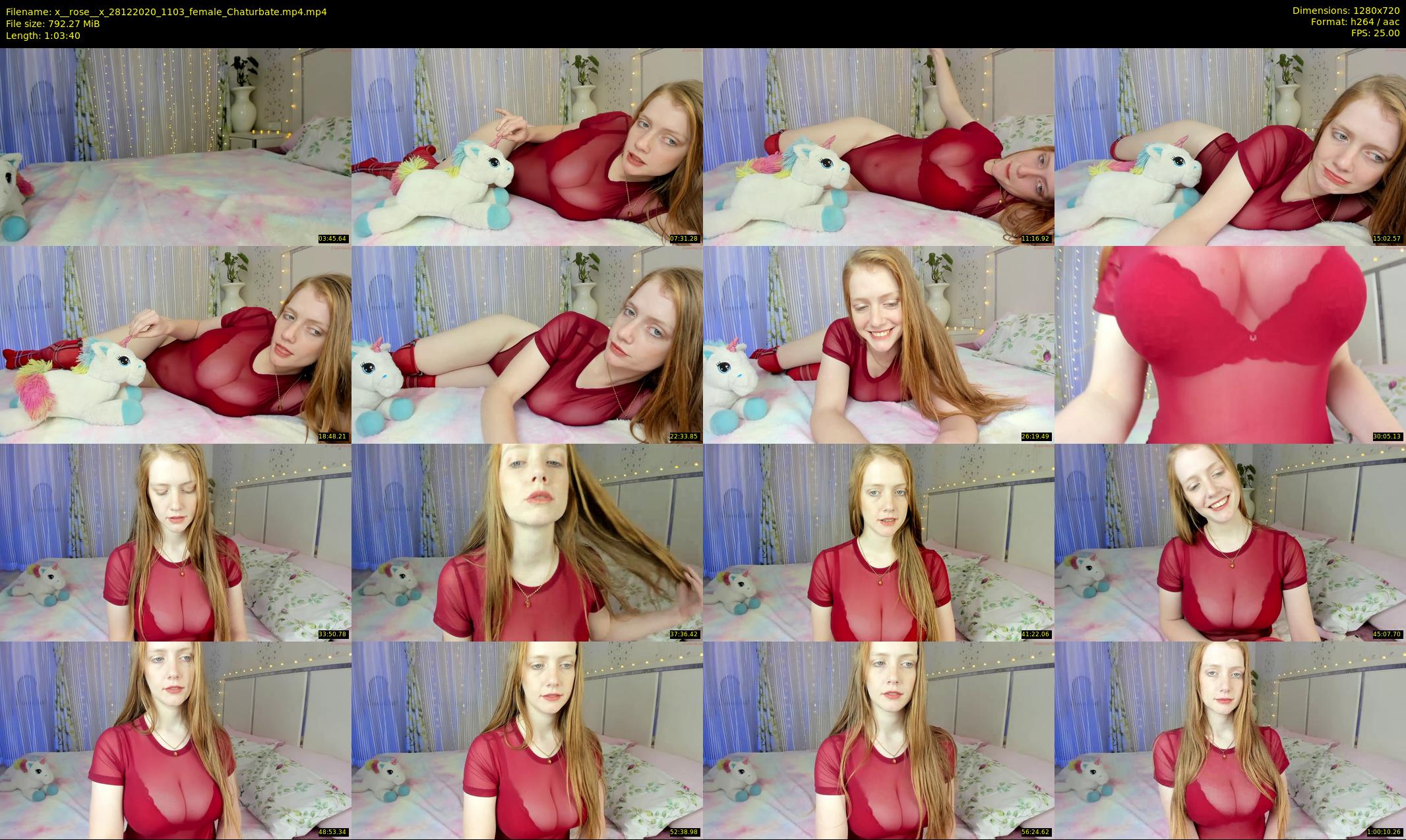 x__rose__x — 64 minute Chaturbate female cam show recording, 720p, Dec 28, 2020