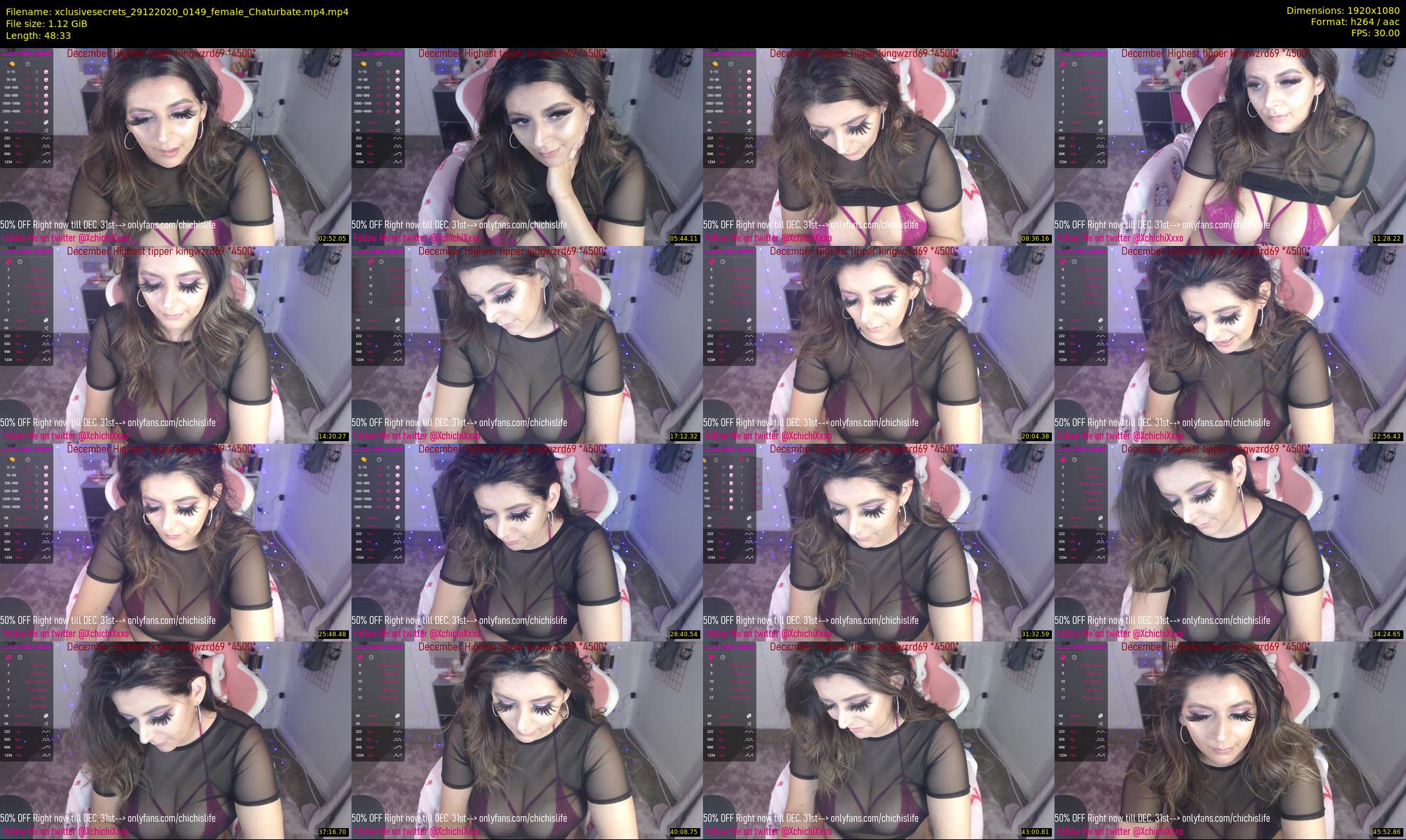 xclusivesecrets — 49 minute Chaturbate female cam show recording, 1080p, Dec 29, 2020