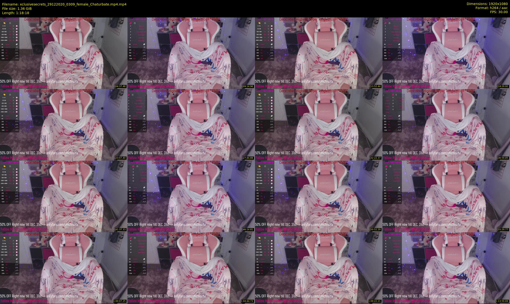 xclusivesecrets — 79 minute Chaturbate female cam show recording, 1080p, Dec 29, 2020