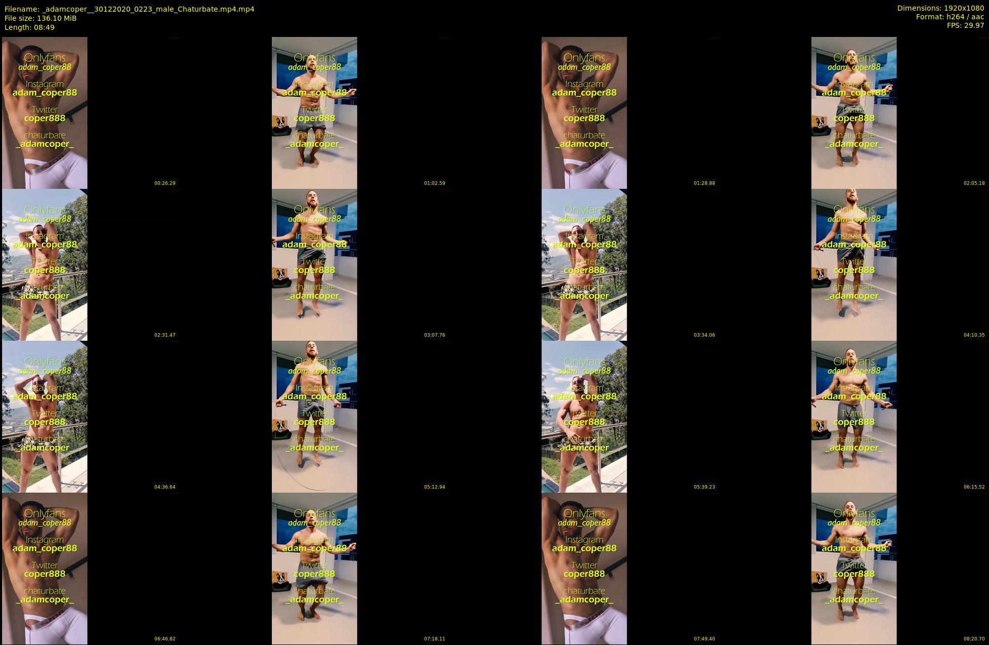 _adamcoper_ — 9 minute Chaturbate male cam show recording, 1080p, Dec 30, 2020