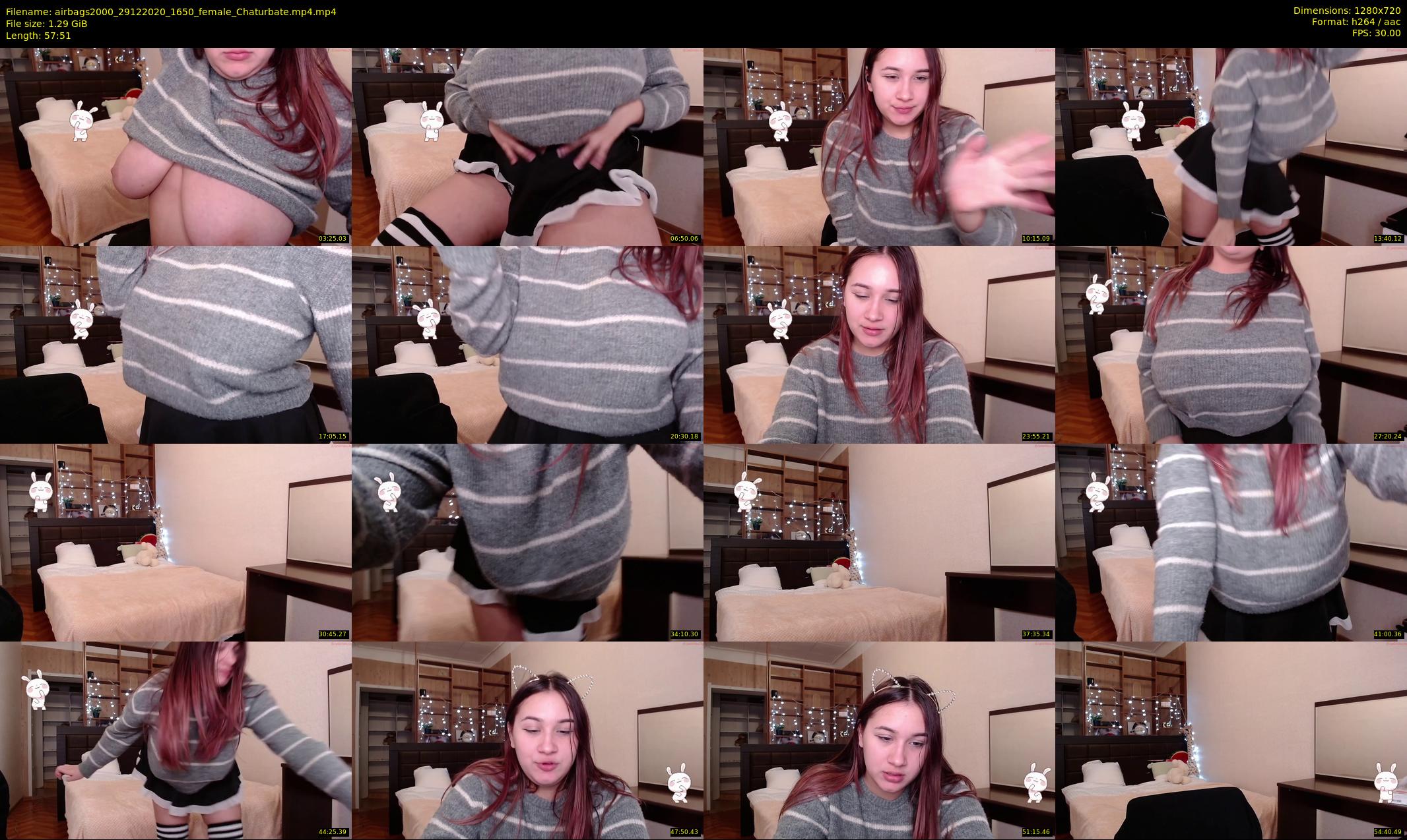 airbags2000 — 58 minute Chaturbate female cam show recording, 720p, Dec 29, 2020