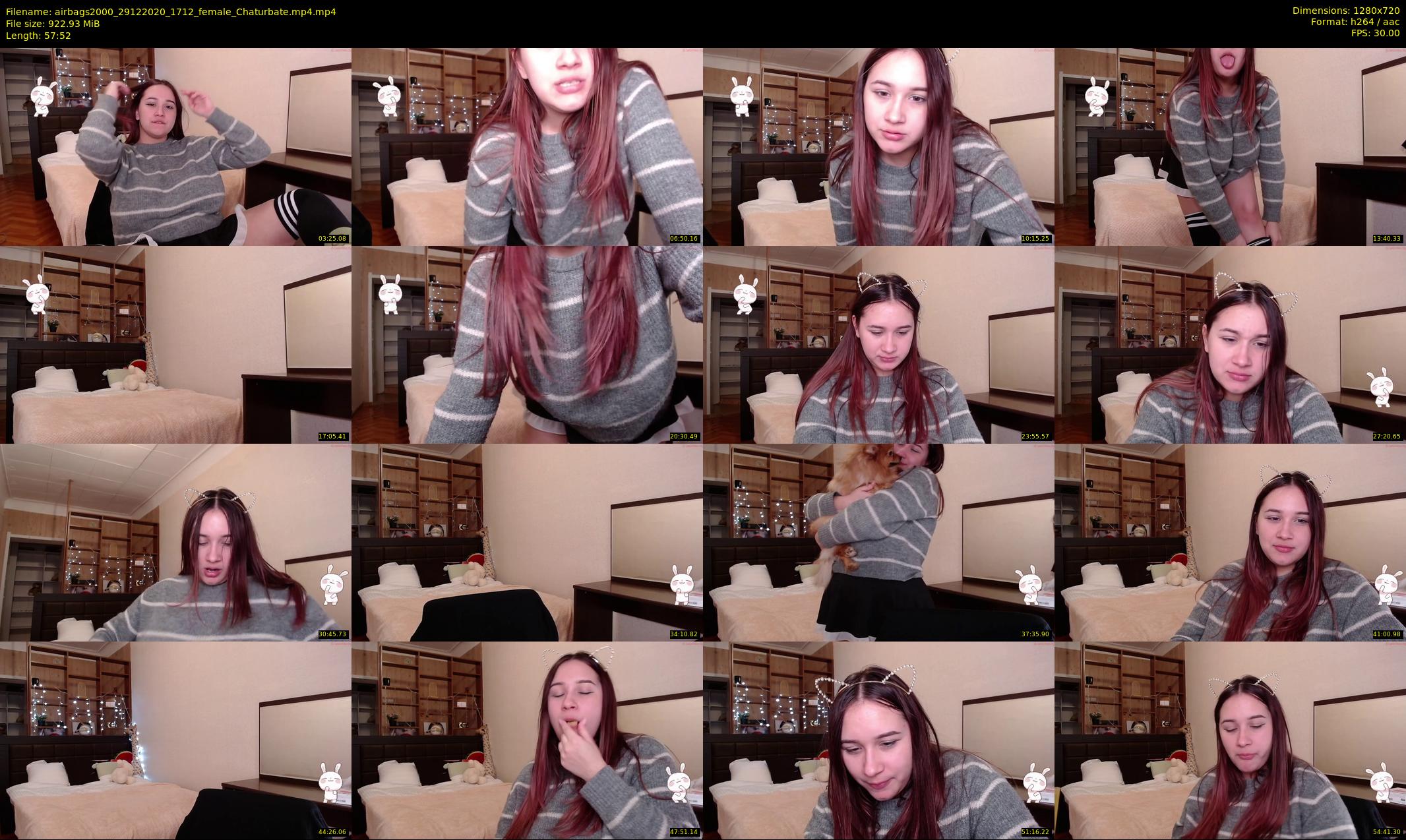 airbags2000 — 58 minute Chaturbate female cam show recording, 720p, Dec 29, 2020
