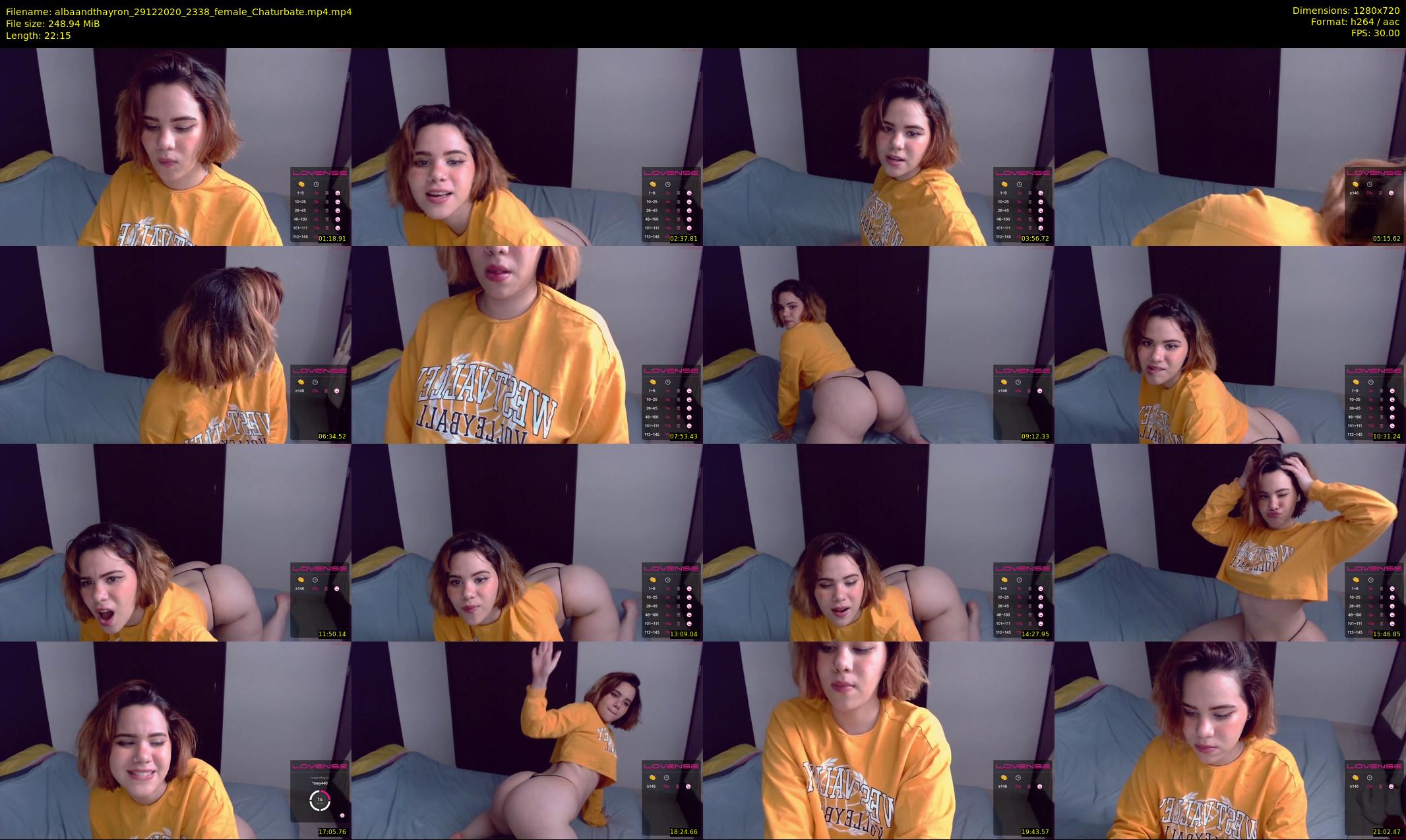 albaandthayron — 23 minute Chaturbate couple cam show recording, 720p, Dec 29, 2020