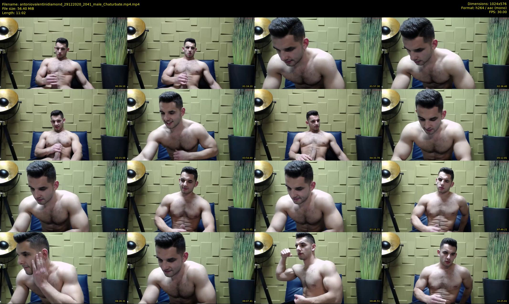 antoniovalentinidiamond — 12 minute Chaturbate male cam show recording, 480p, Dec 29, 2020