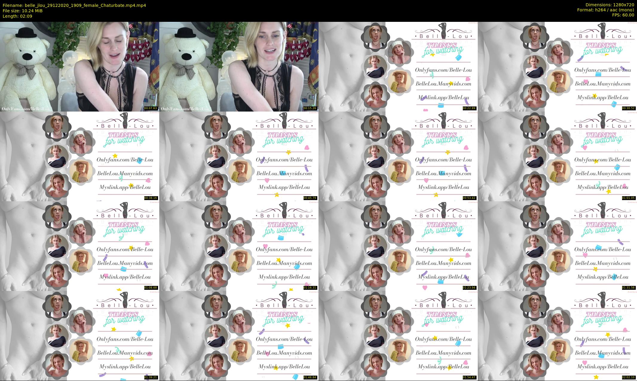 belle_jlou — 3 minute Chaturbate female cam show recording, 720p, Dec 29, 2020