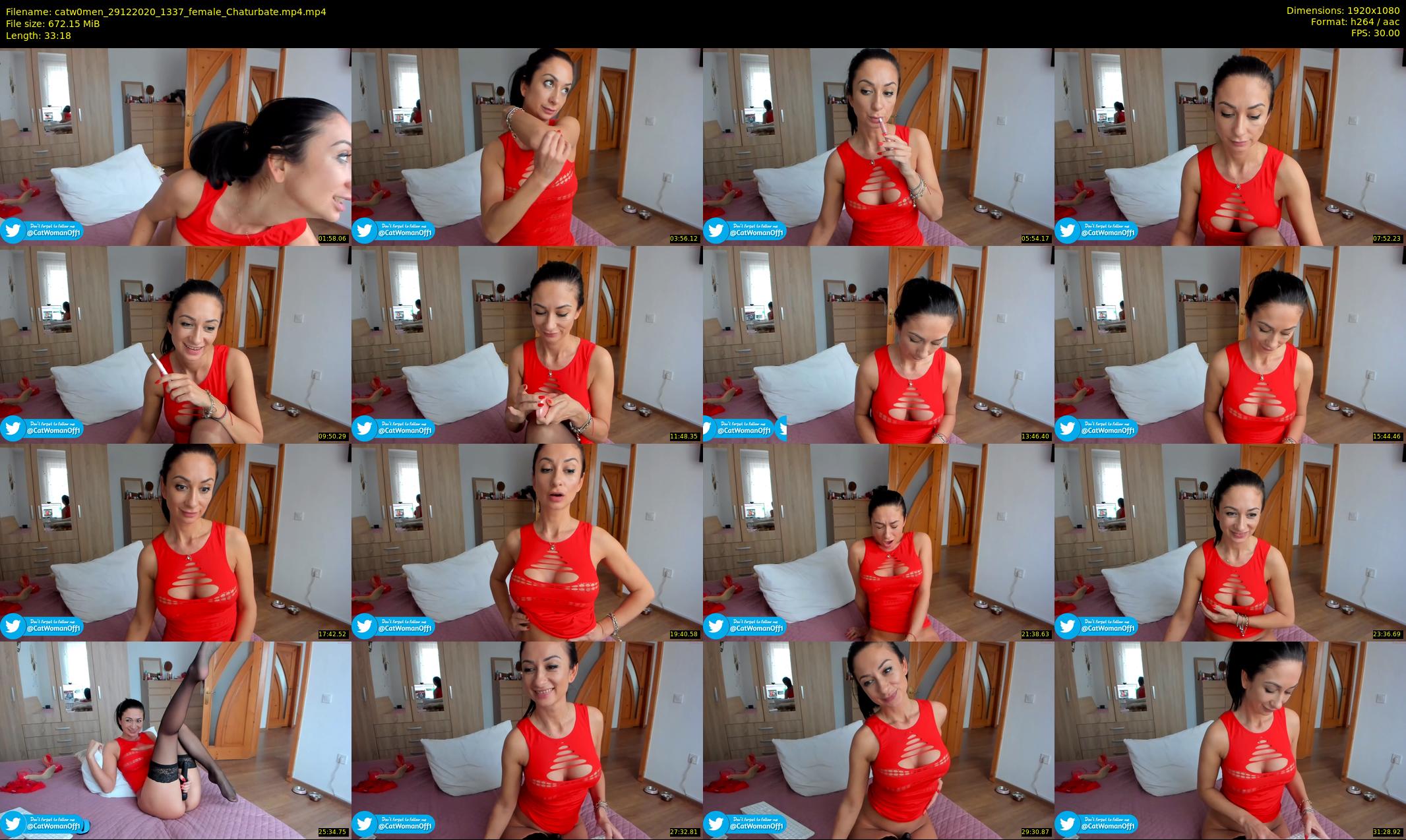 catw0men — 34 minute Chaturbate female cam show recording, 1080p, Dec 29, 2020