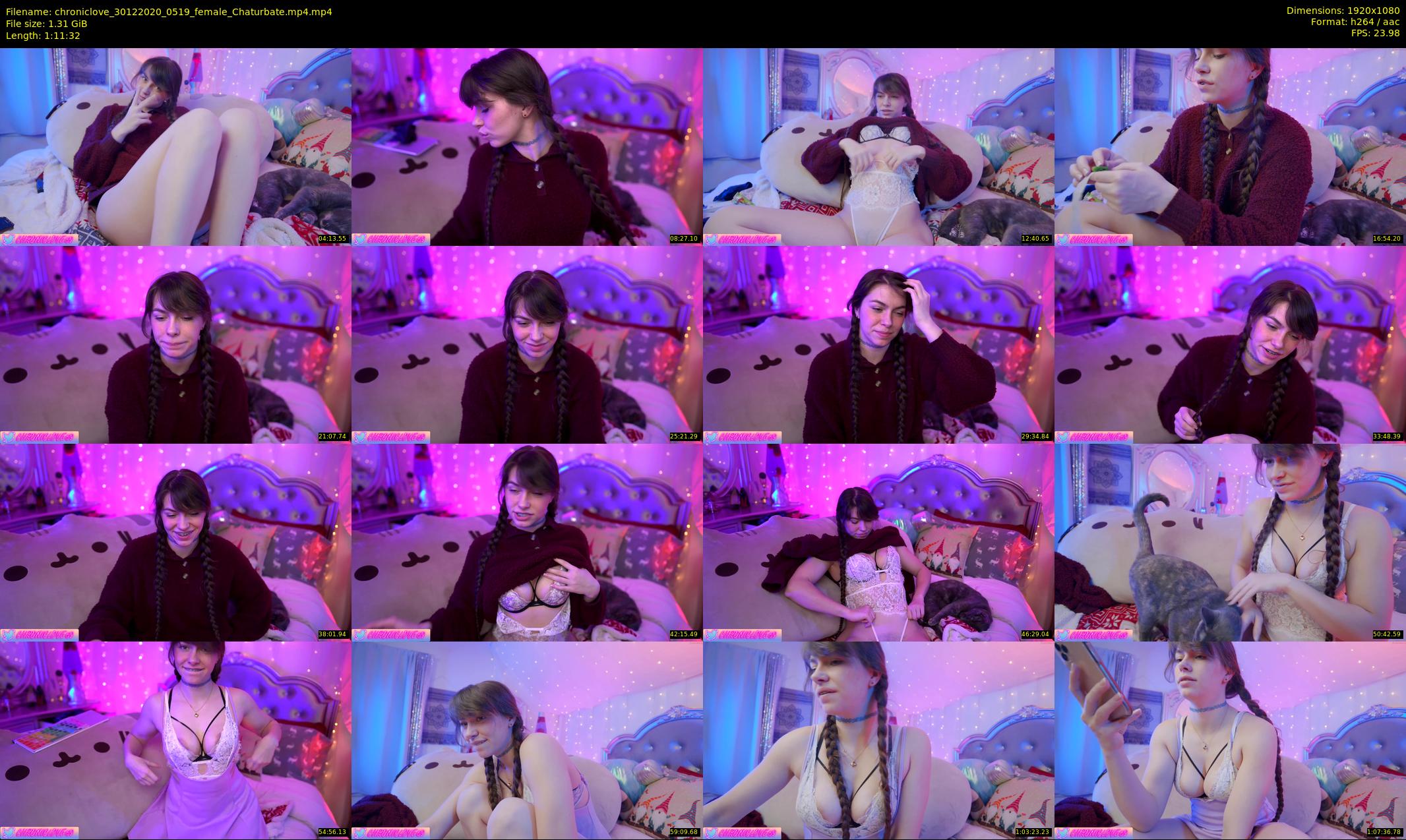 chroniclove — 72 minute Chaturbate female cam show recording, 1080p, Dec 30, 2020